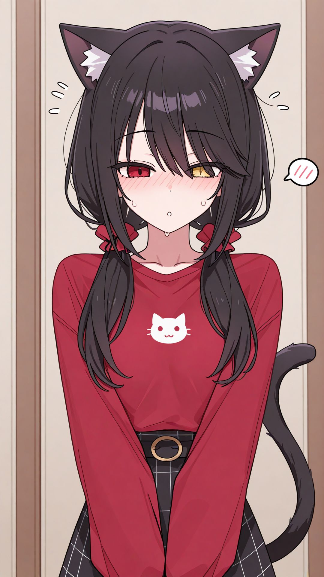 约会大作战 时崎狂三 猫娘 女仆装 JK,第1张