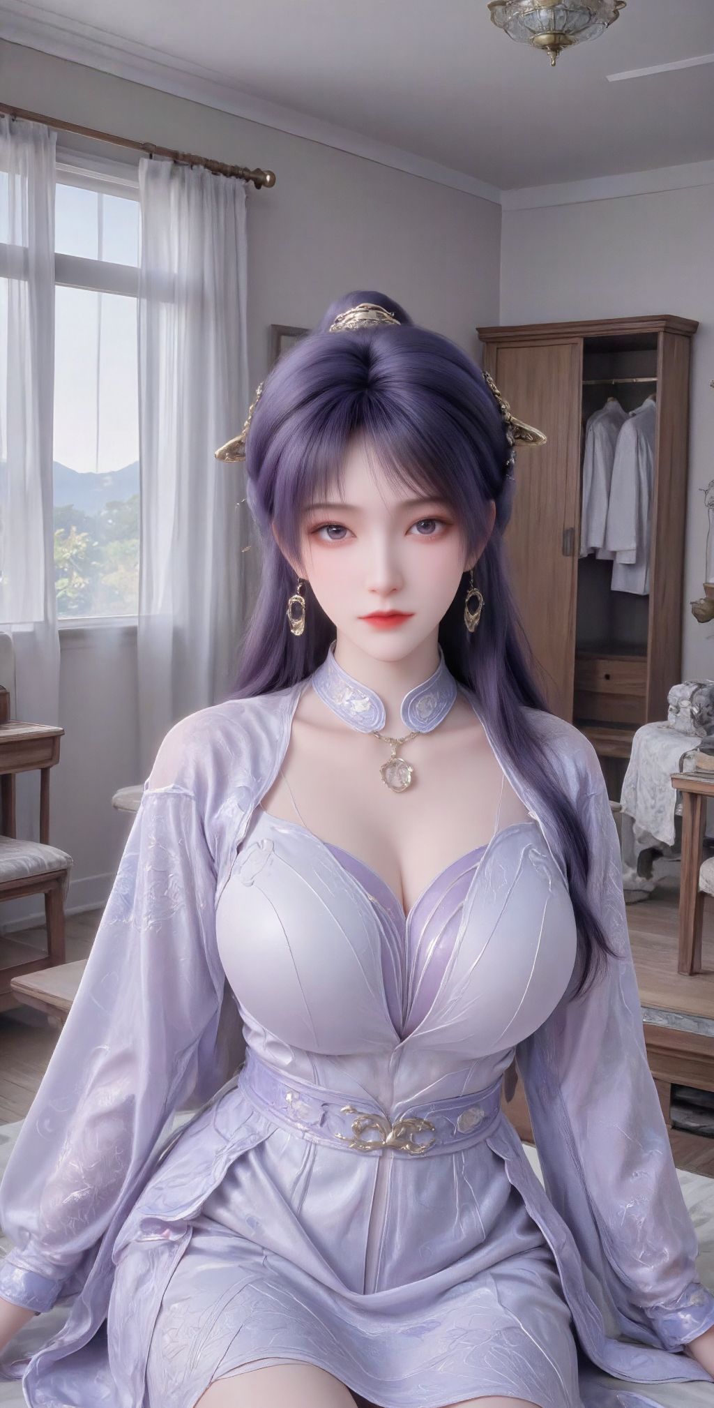 小月亮姬紫月 国产动漫高燃画面 动画遮天 性感美女,第1张