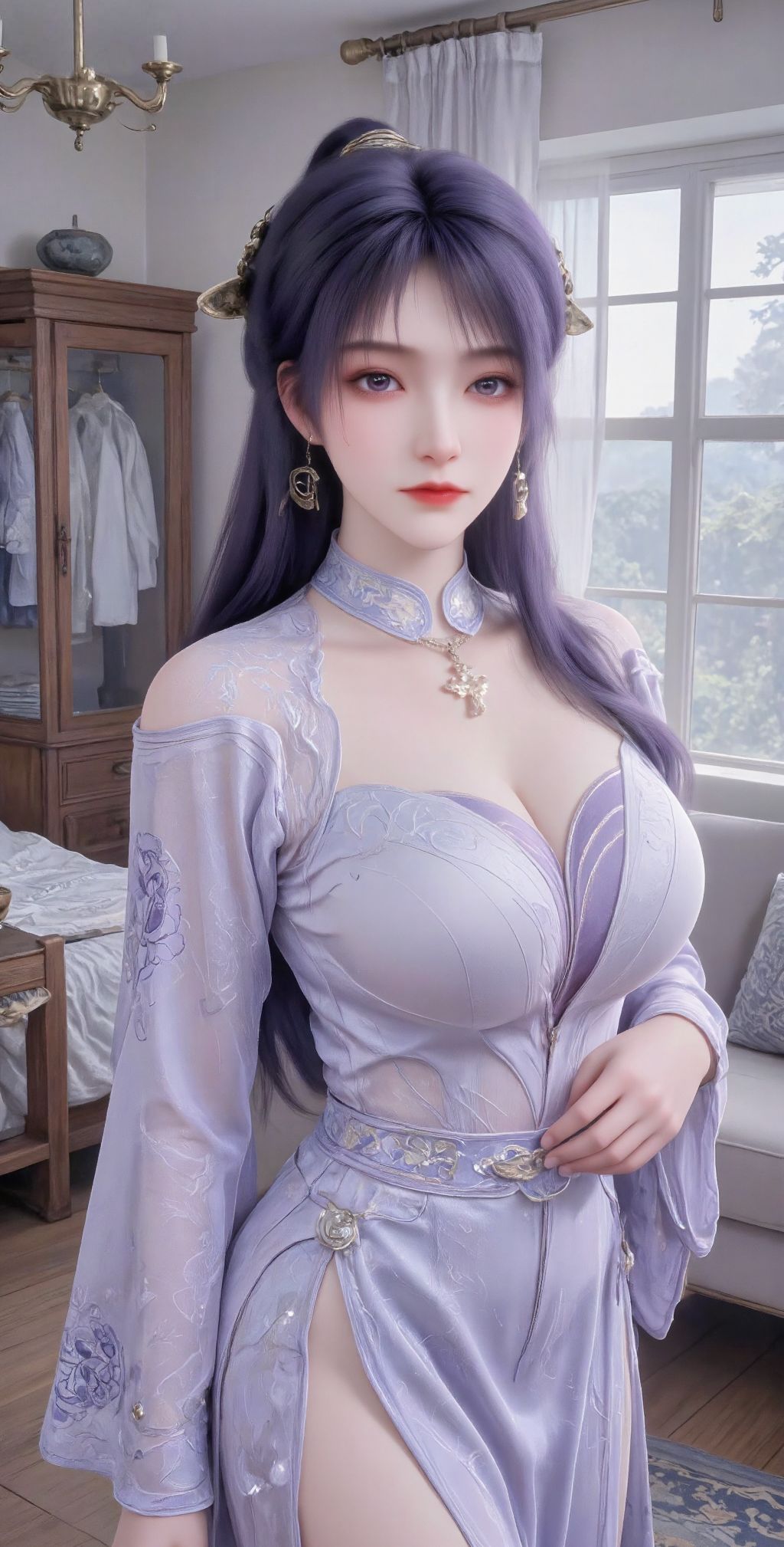 小月亮姬紫月 国产动漫高燃画面 动画遮天 性感美女,第4张