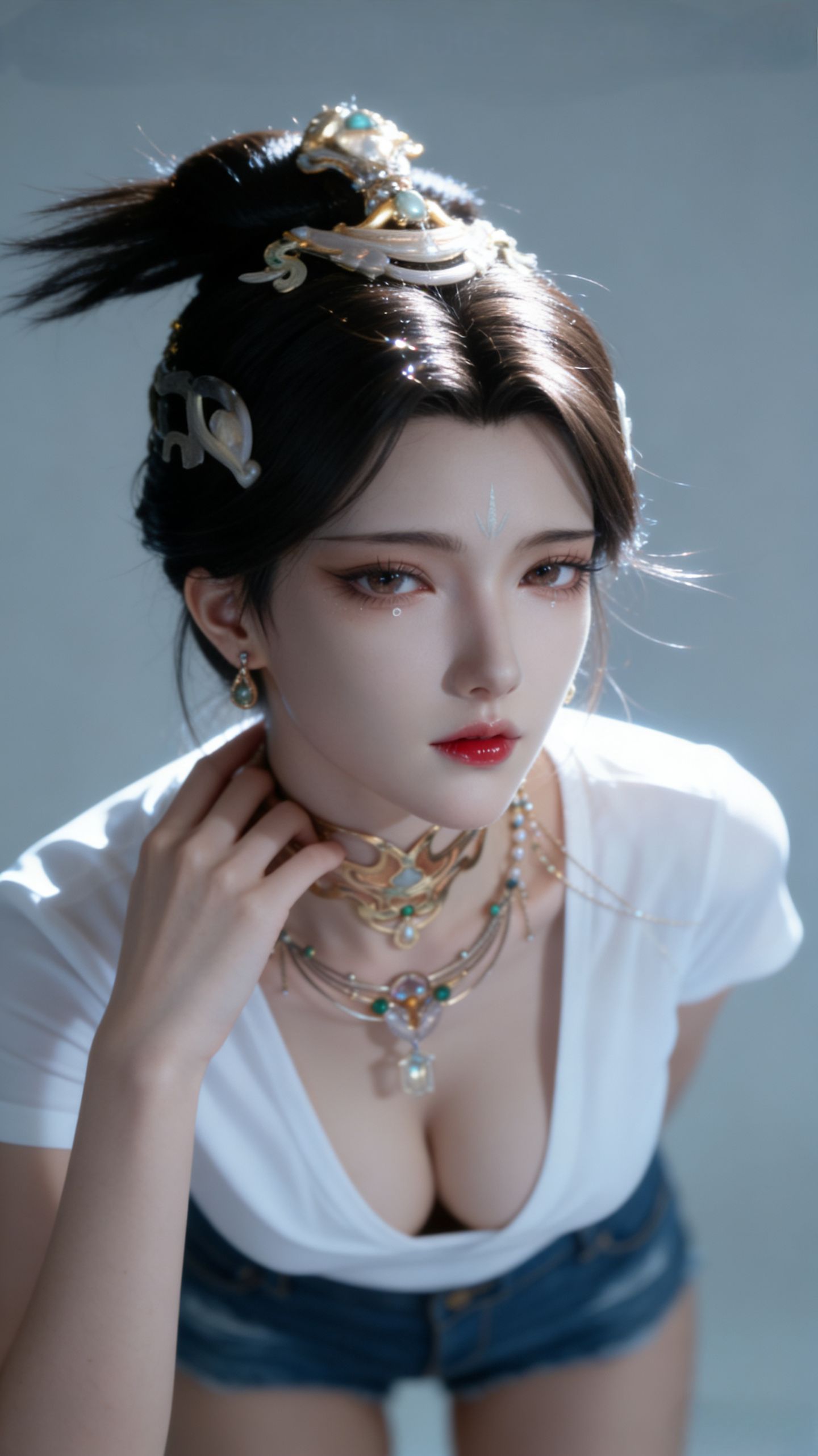 国漫女神福利 姑射仙子 搜神记 动漫性感美女写实版,第1张