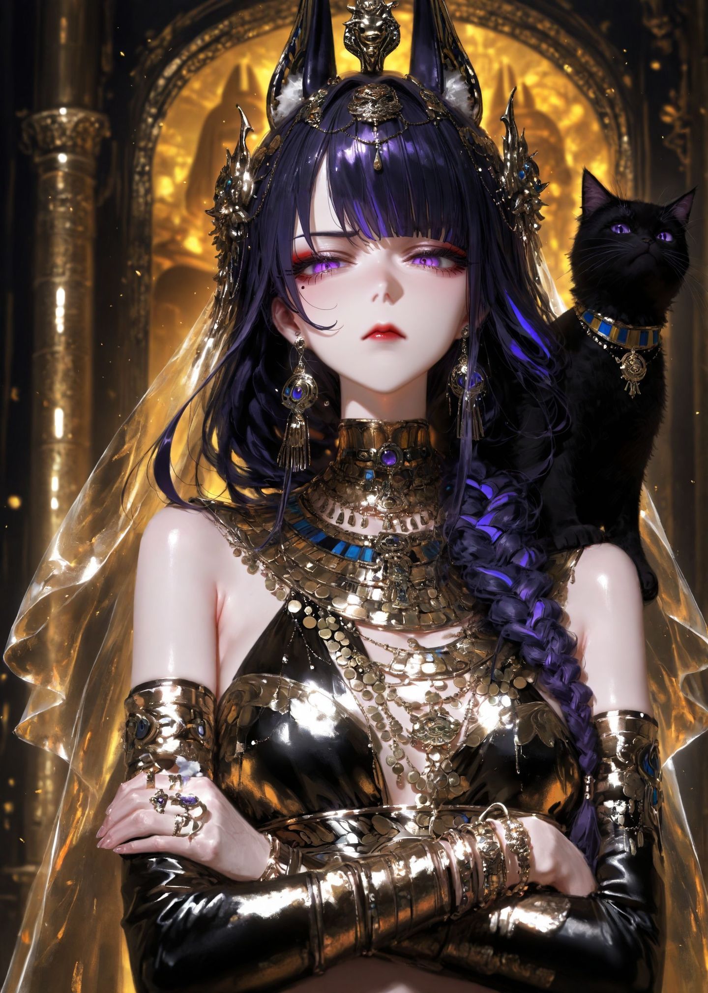 二次元游戏原神 AI绘画 申鹤 雷电将军 八重神子,第3张