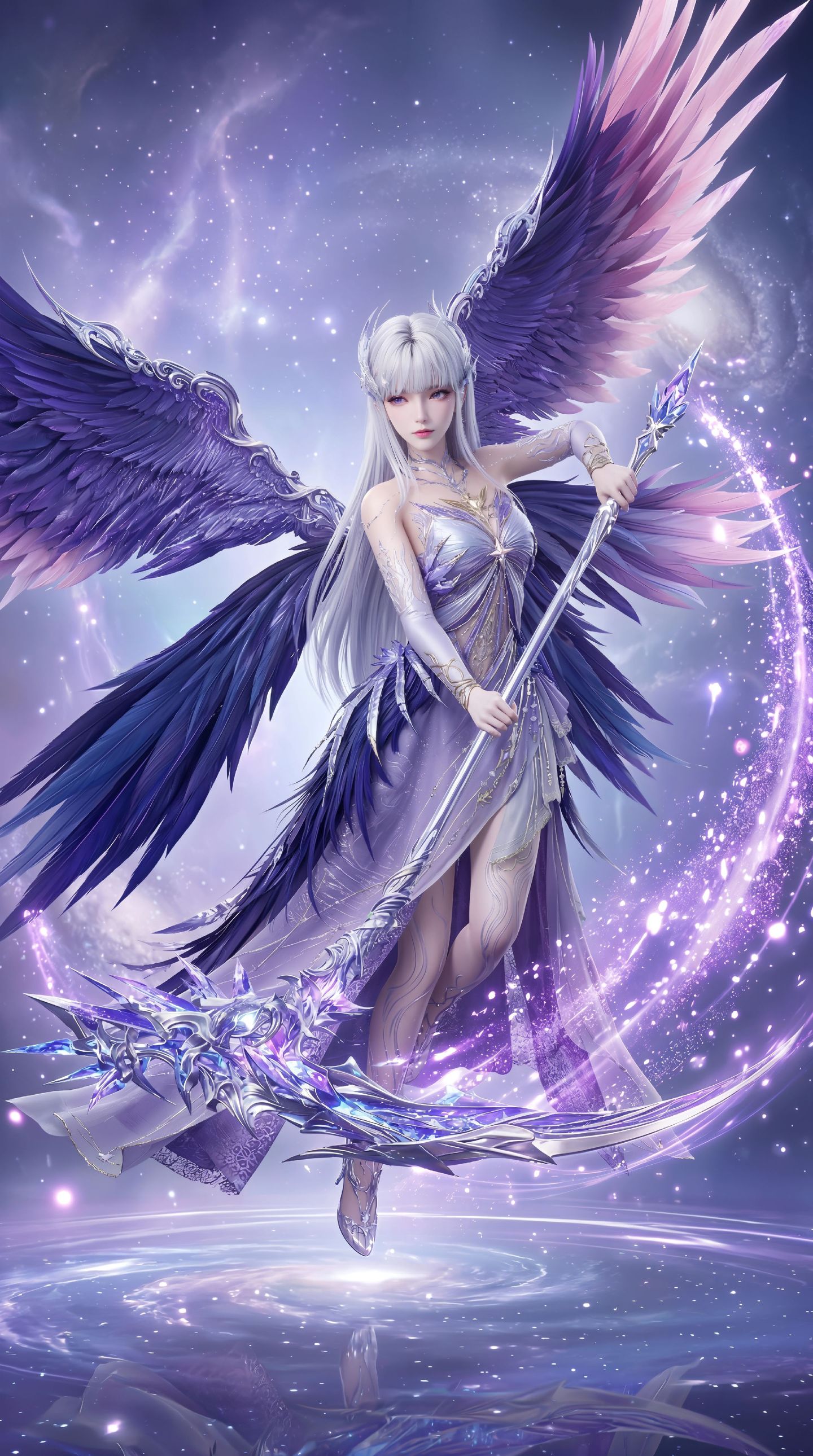 圣采儿《神印王座》国漫女主 美女 创意 手机壁纸,第4张