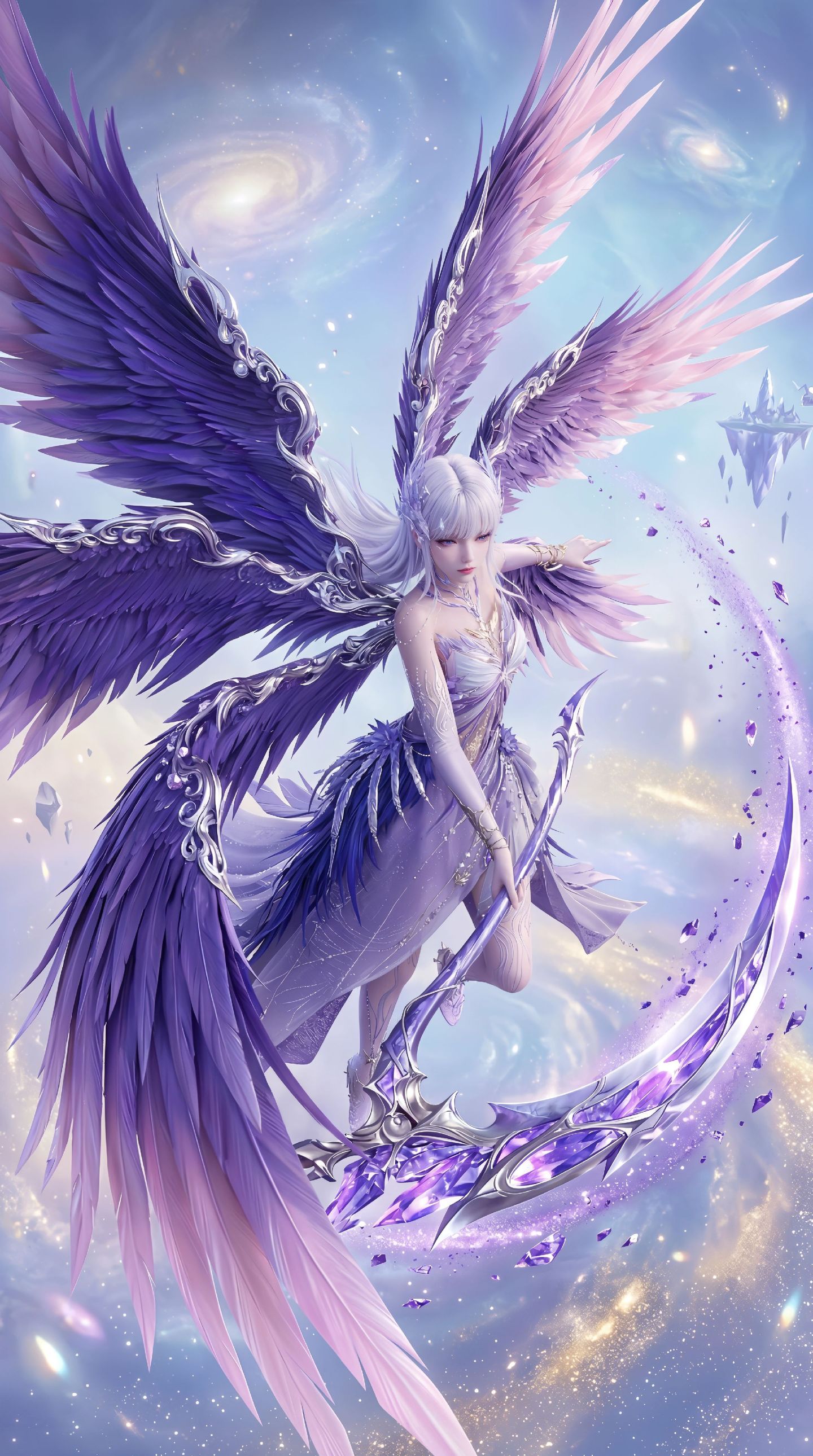 圣采儿《神印王座》国漫女主 美女 创意 手机壁纸,第3张