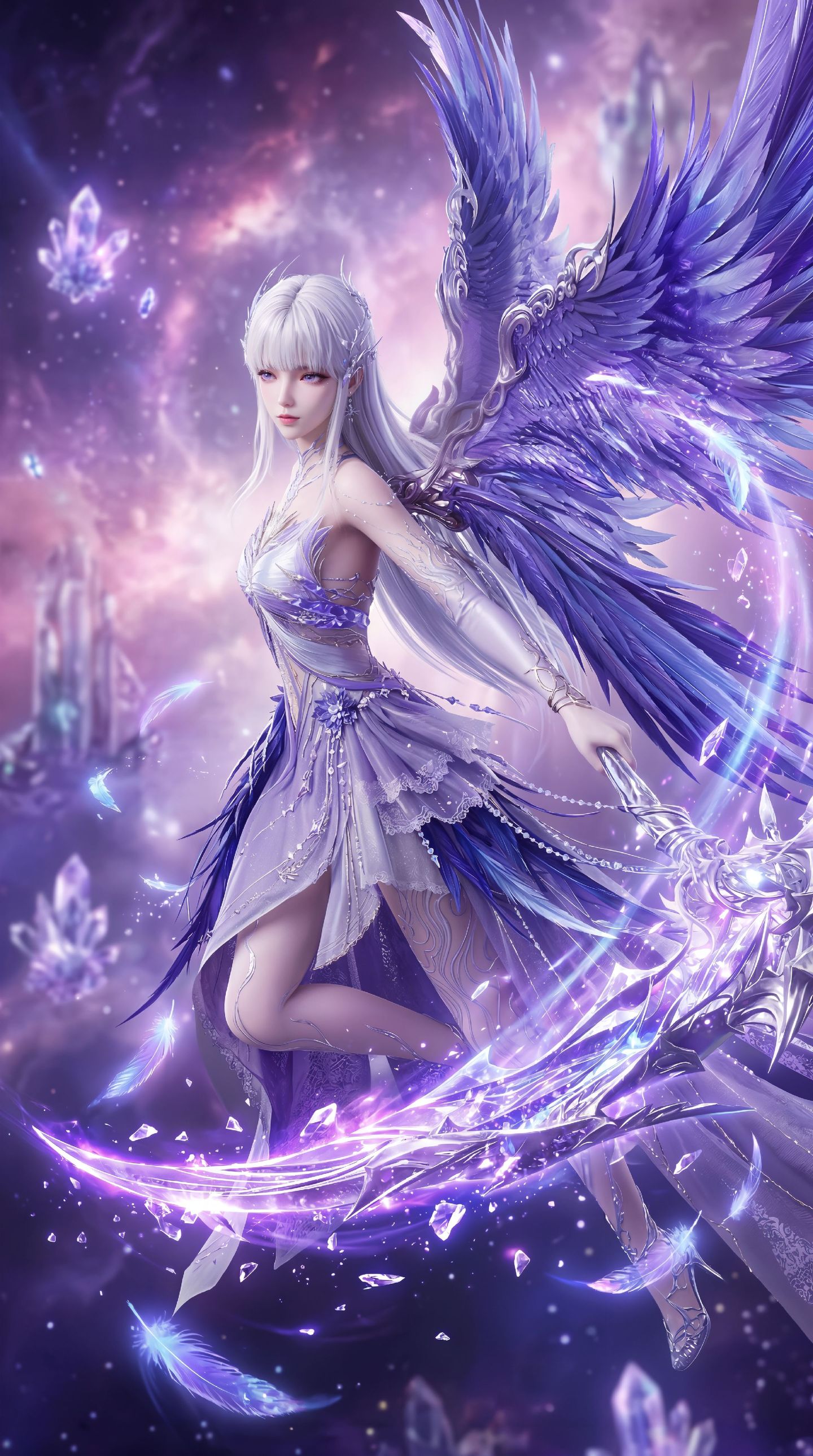 圣采儿《神印王座》国漫女主 美女 创意 手机壁纸,第8张