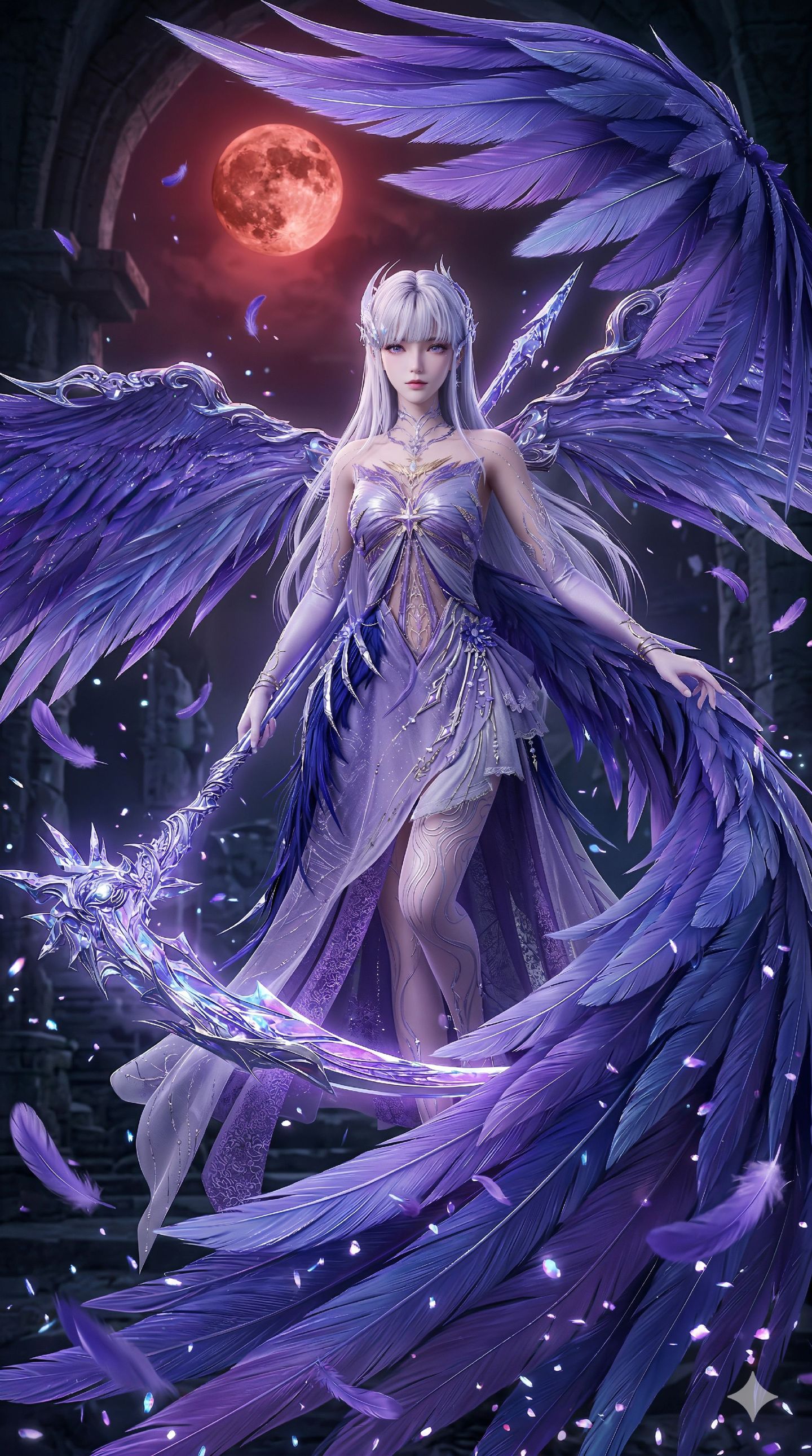 圣采儿《神印王座》国漫女主 美女 创意 手机壁纸,第9张