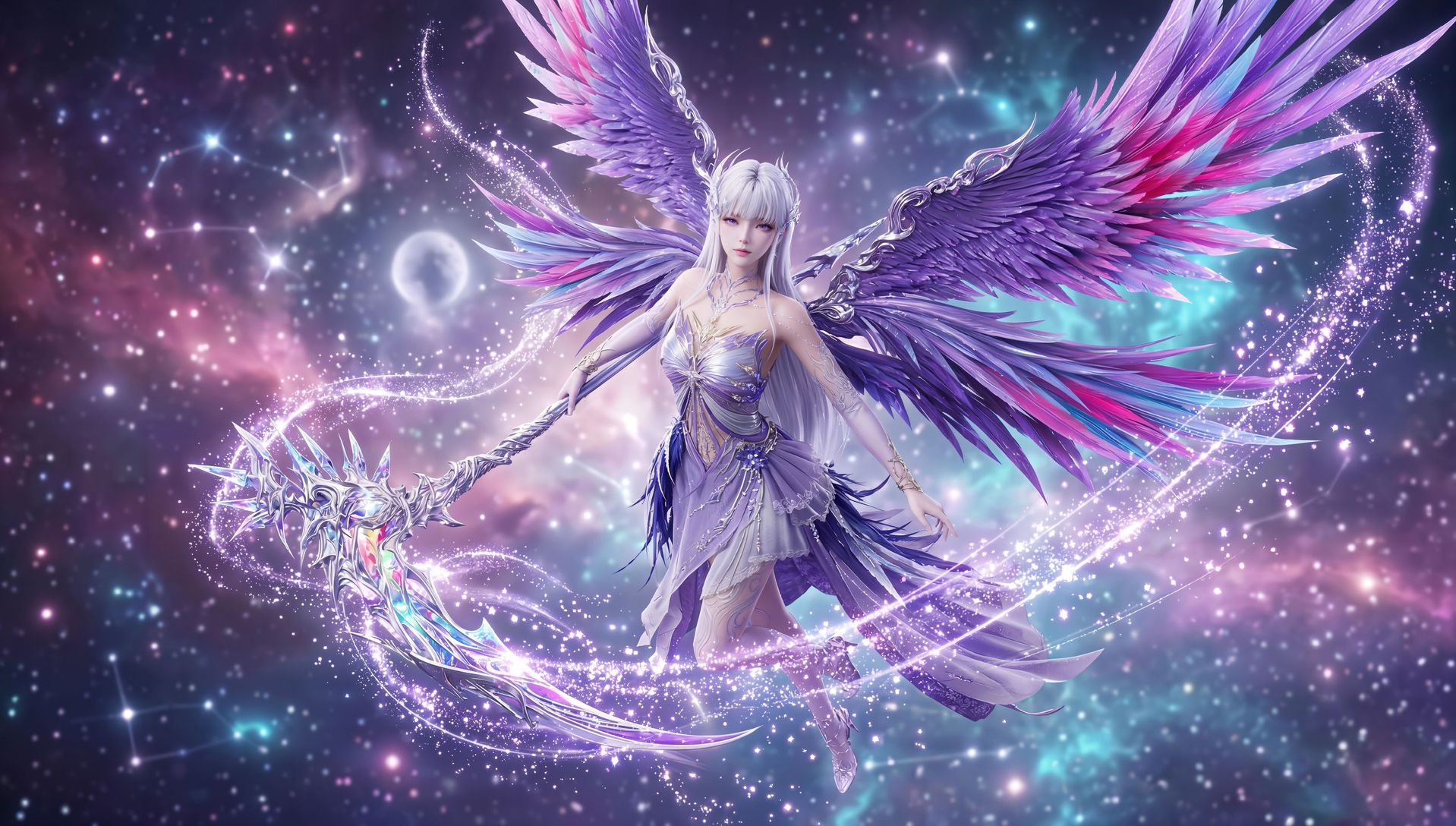 多图 圣采儿 动漫动画《神印王座》国漫女神 美女御姐 超高清电脑壁纸,第2张