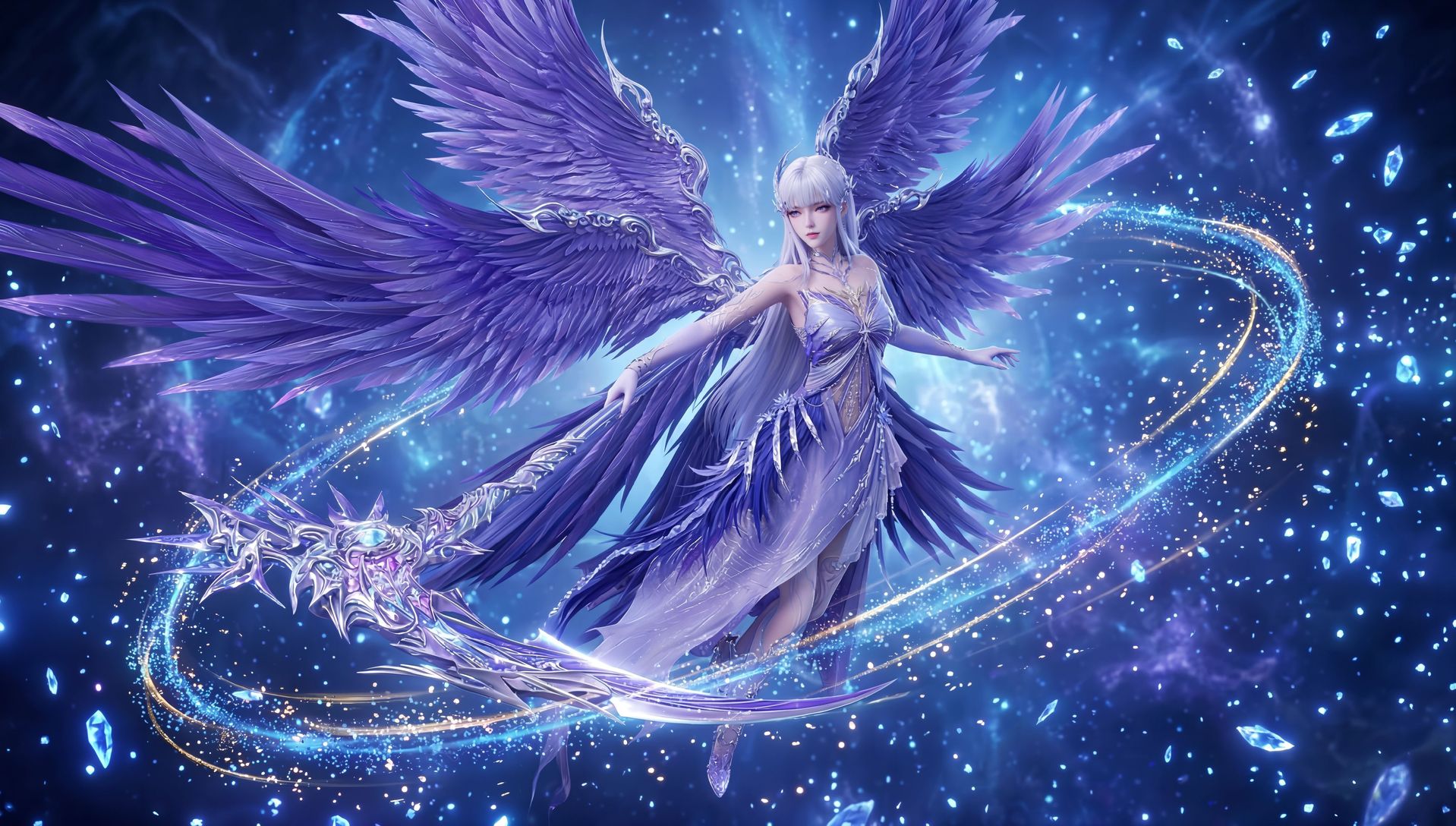 多图 圣采儿 动漫动画《神印王座》国漫女神 美女御姐 超高清电脑壁纸,第3张