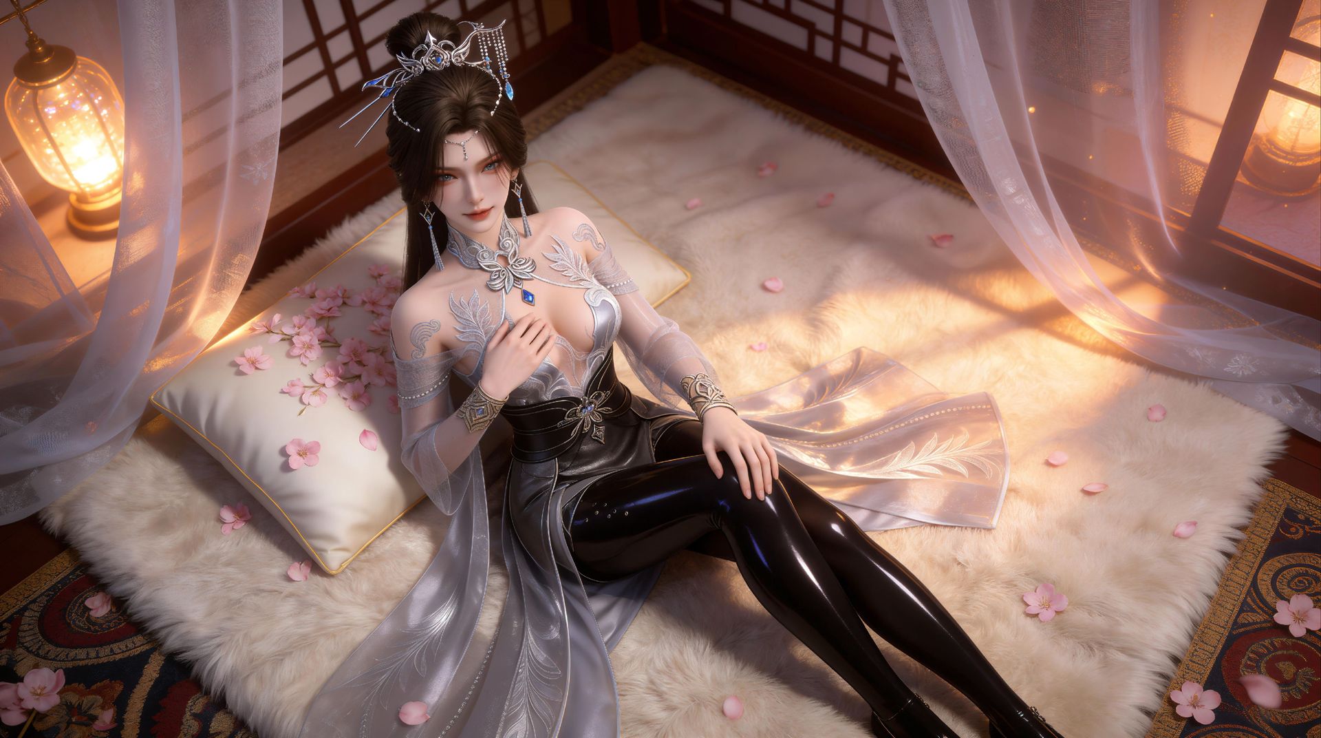 电脑桌面 动画人物 南宫仙儿 国漫女神 性感美女 横版壁纸,第1张