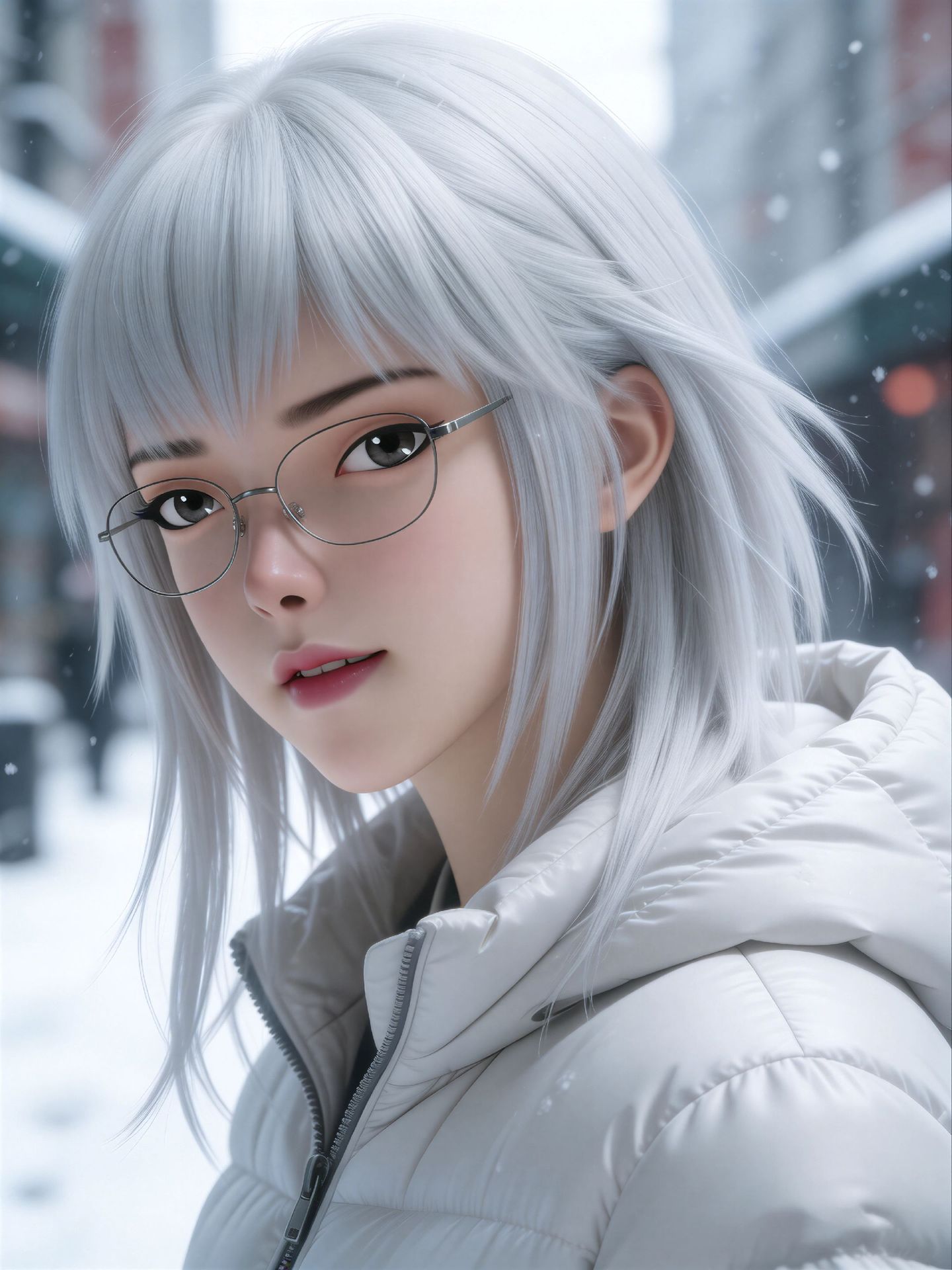 白老板加猫耳毫无违和感 灵笼 白月魁 AI绘画 国漫女神 动漫动画,第2张