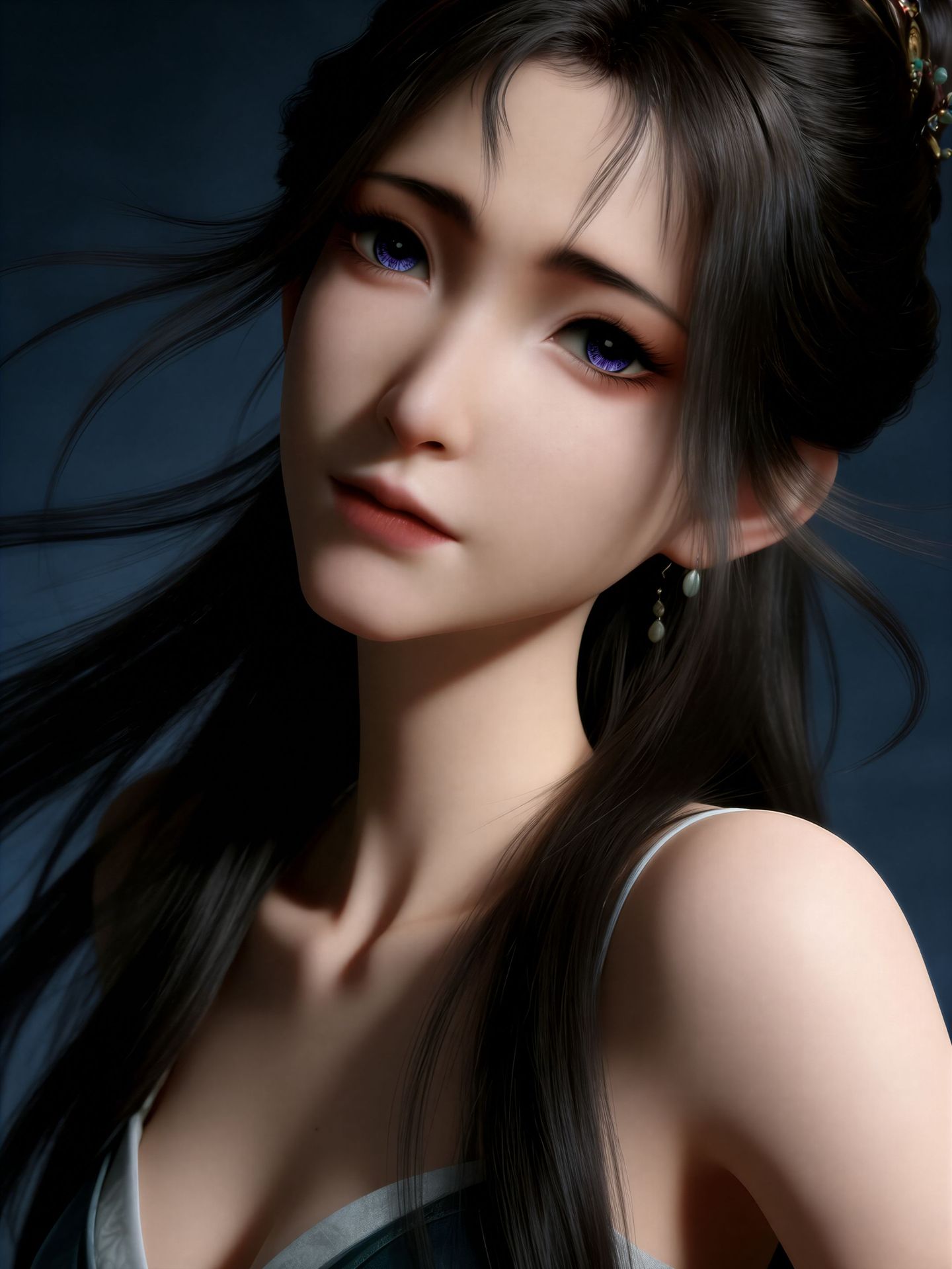 我见犹怜 凡人修仙传 慕沛灵 国漫美女 高清壁纸 AI绘画,第3张