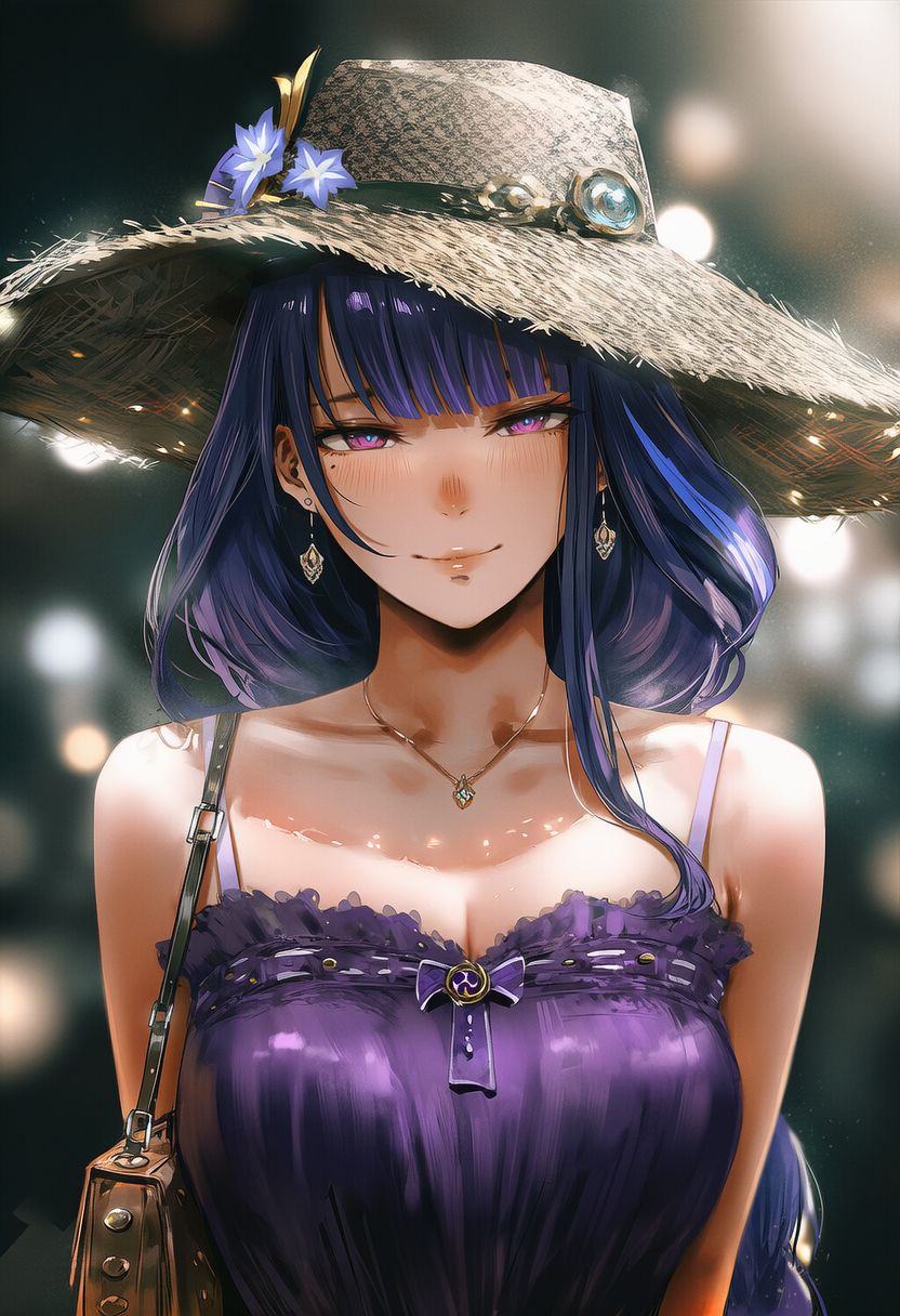 天晴了，我想我们该出门了？原神 雷电将军 八重神子 夏天,第1张