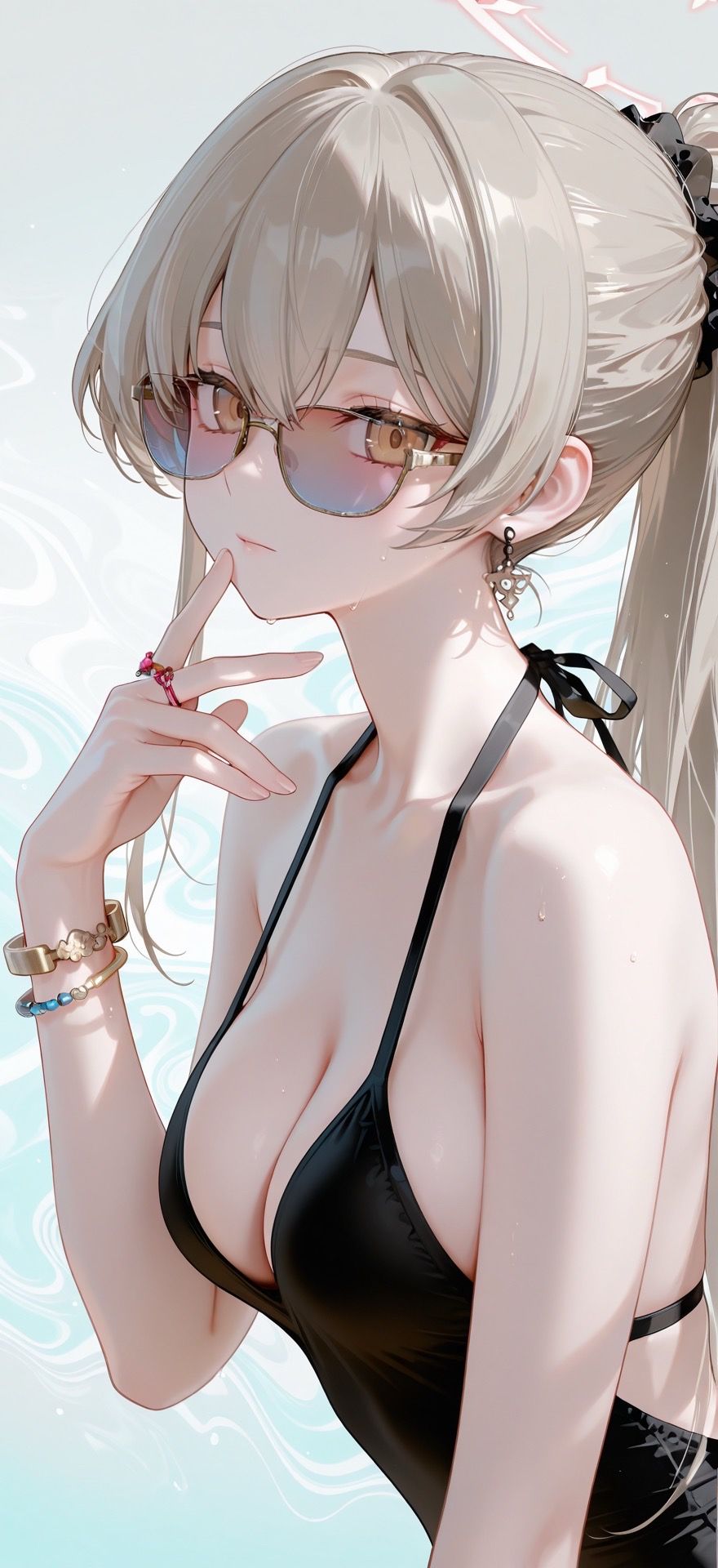 共鸣者档案前瞻 绯雪 依旧绿泡泡好看美图 鸣潮 手机壁纸 二次元,第3张