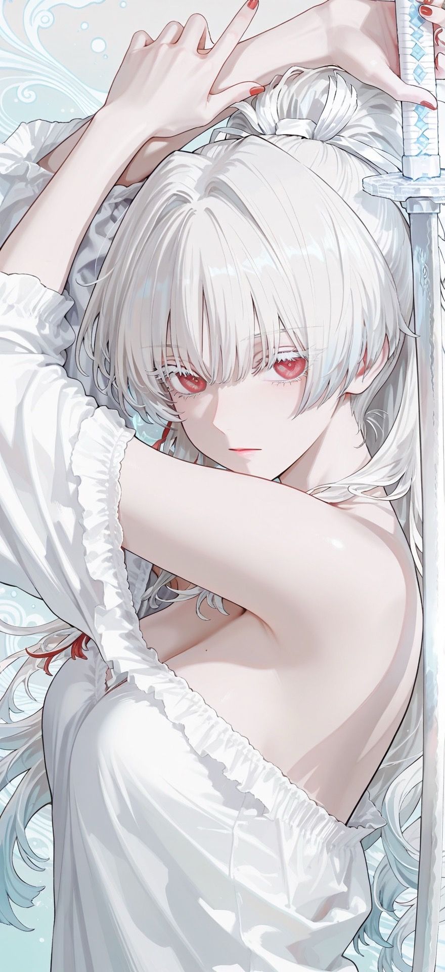 共鸣者档案前瞻 绯雪 依旧绿泡泡好看美图 鸣潮 手机壁纸 二次元,第4张