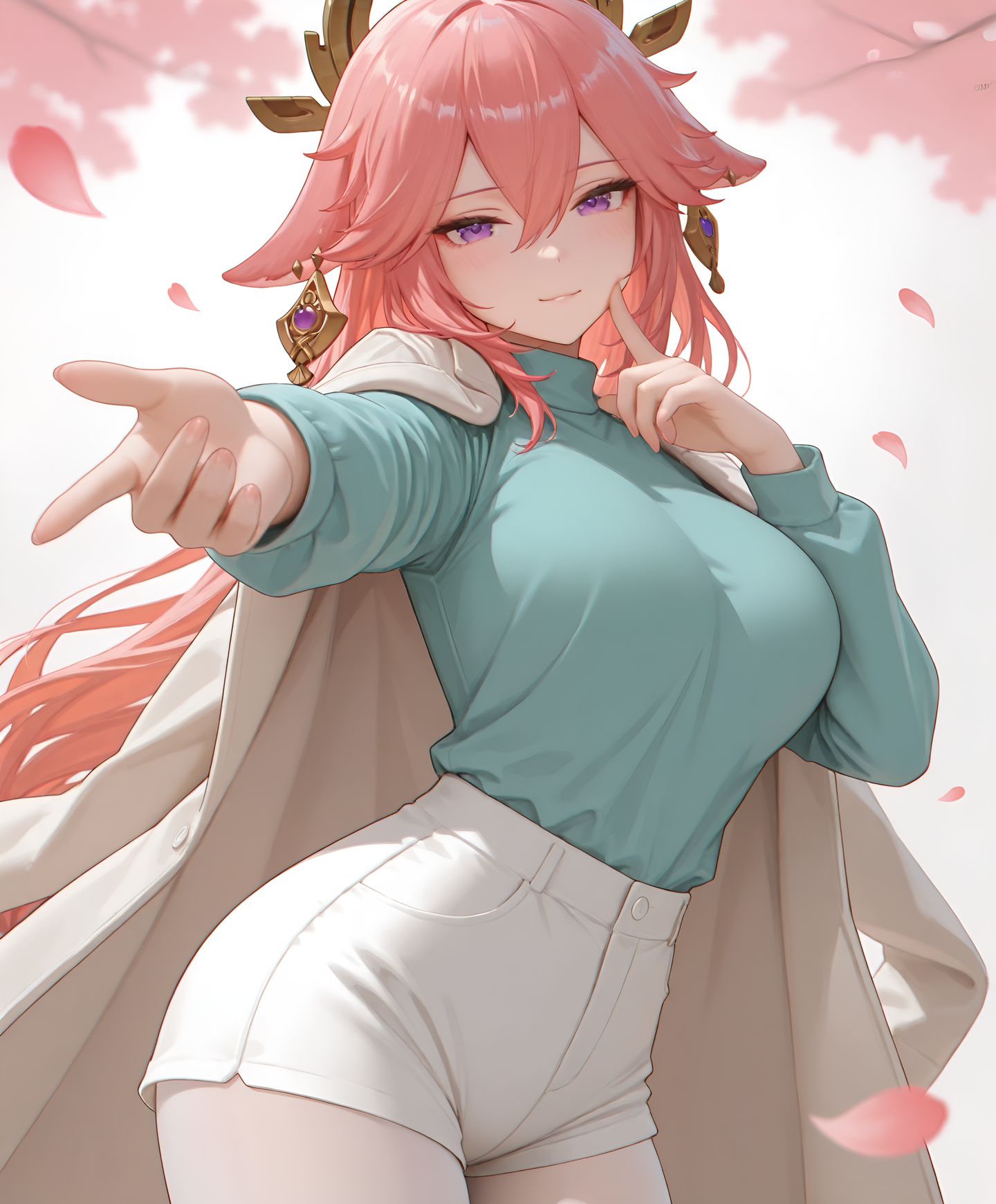 原神 八重神子 屑狐狸 二次元游戏角色壁纸,第2张