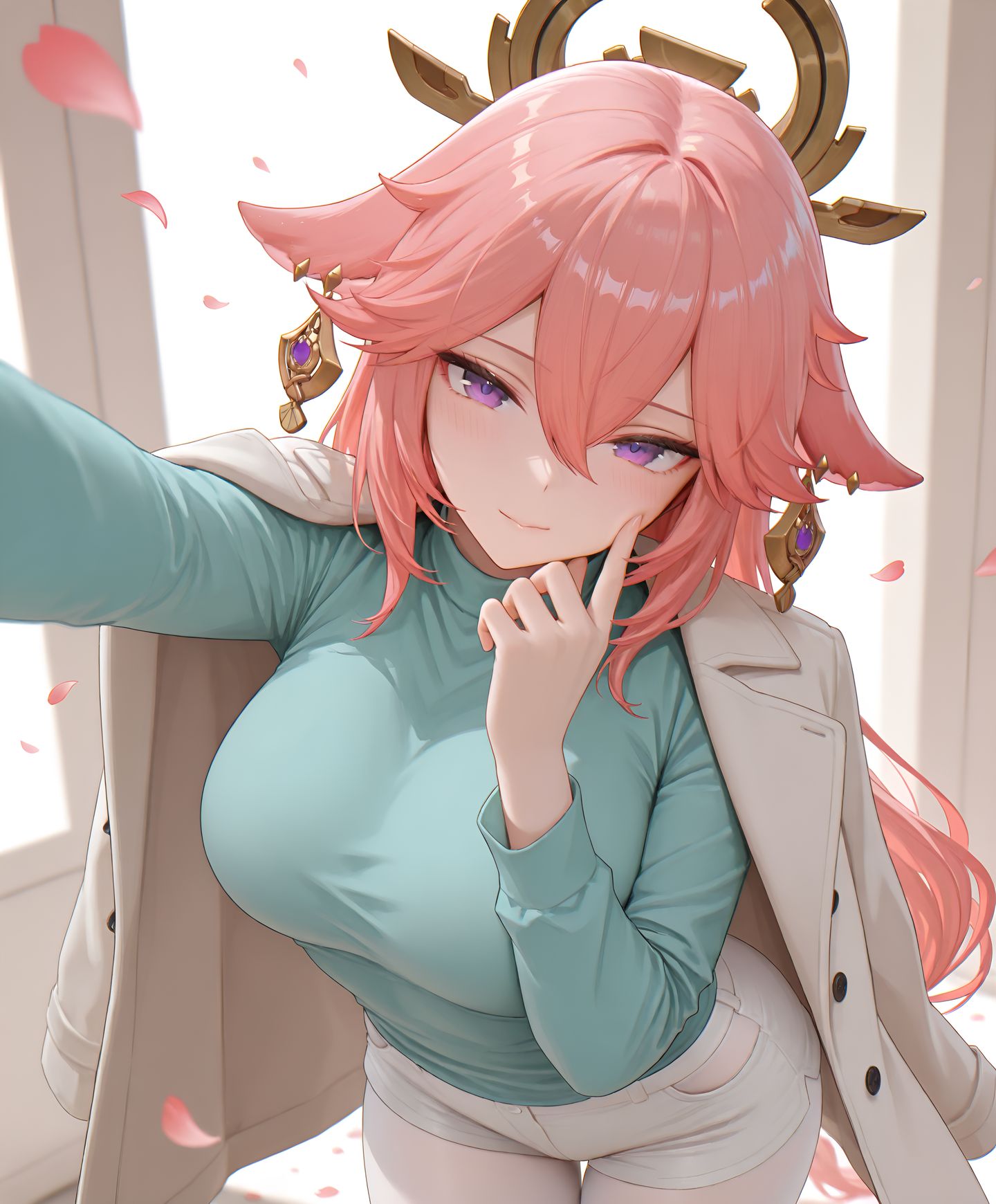 原神 八重神子 屑狐狸 二次元游戏角色壁纸,第3张