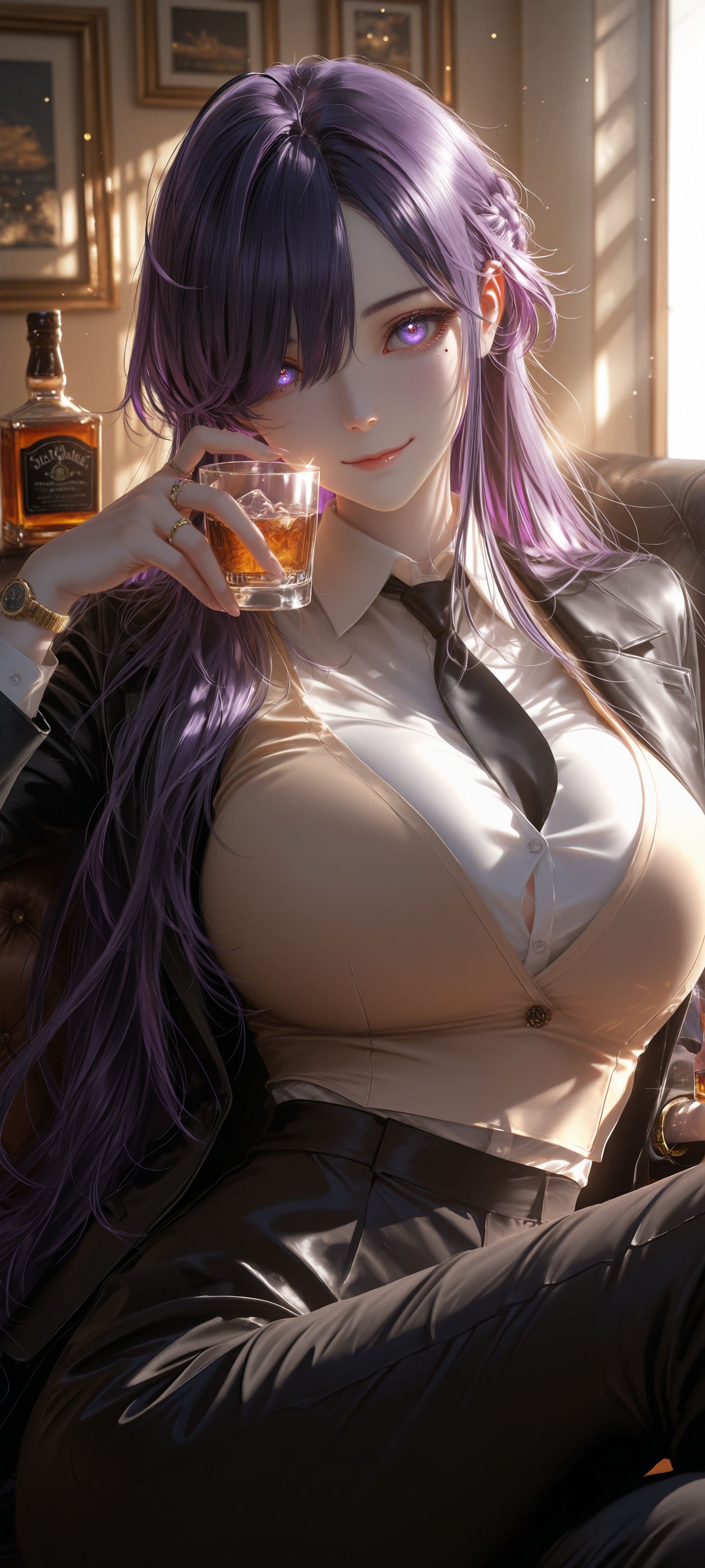 下载原图 壁纸图片 成熟风格 动漫御姐美女 ai生图,第3张