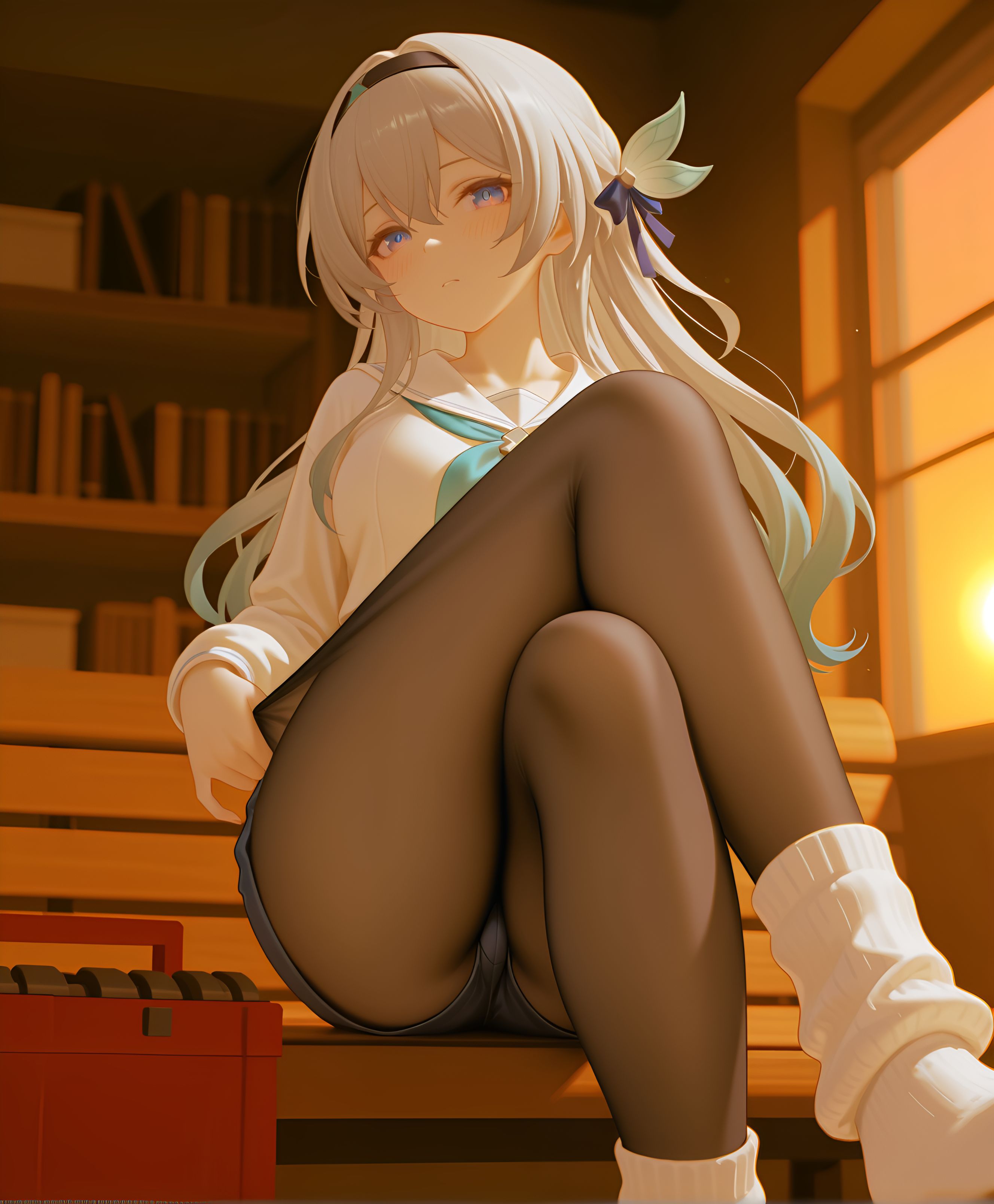 流萤 二次元游戏壁纸 崩坏星穹铁道 手游 肉腿美女,第2张