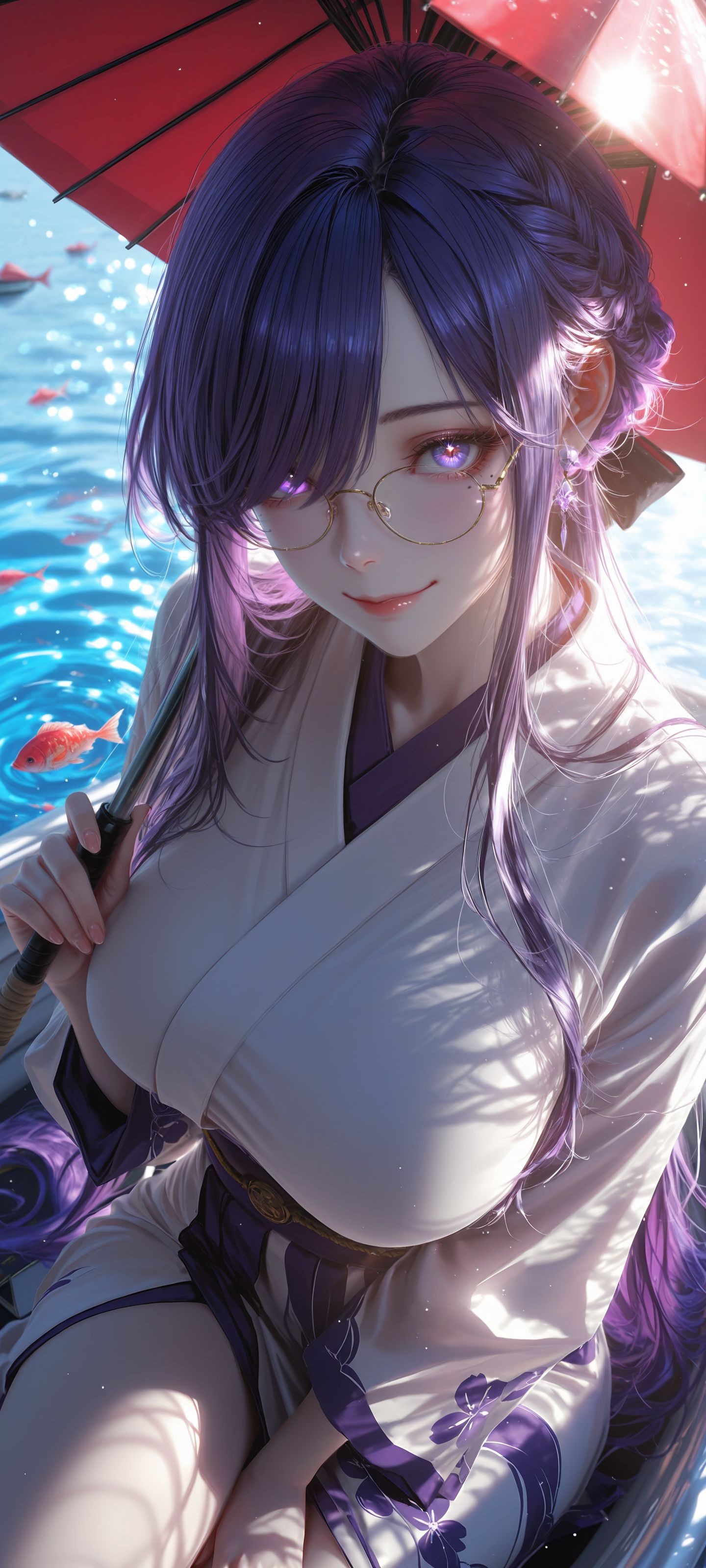 超高清壁纸 视觉美感 精灵 紫色美瞳眼睛 性感美女御姐,第8张