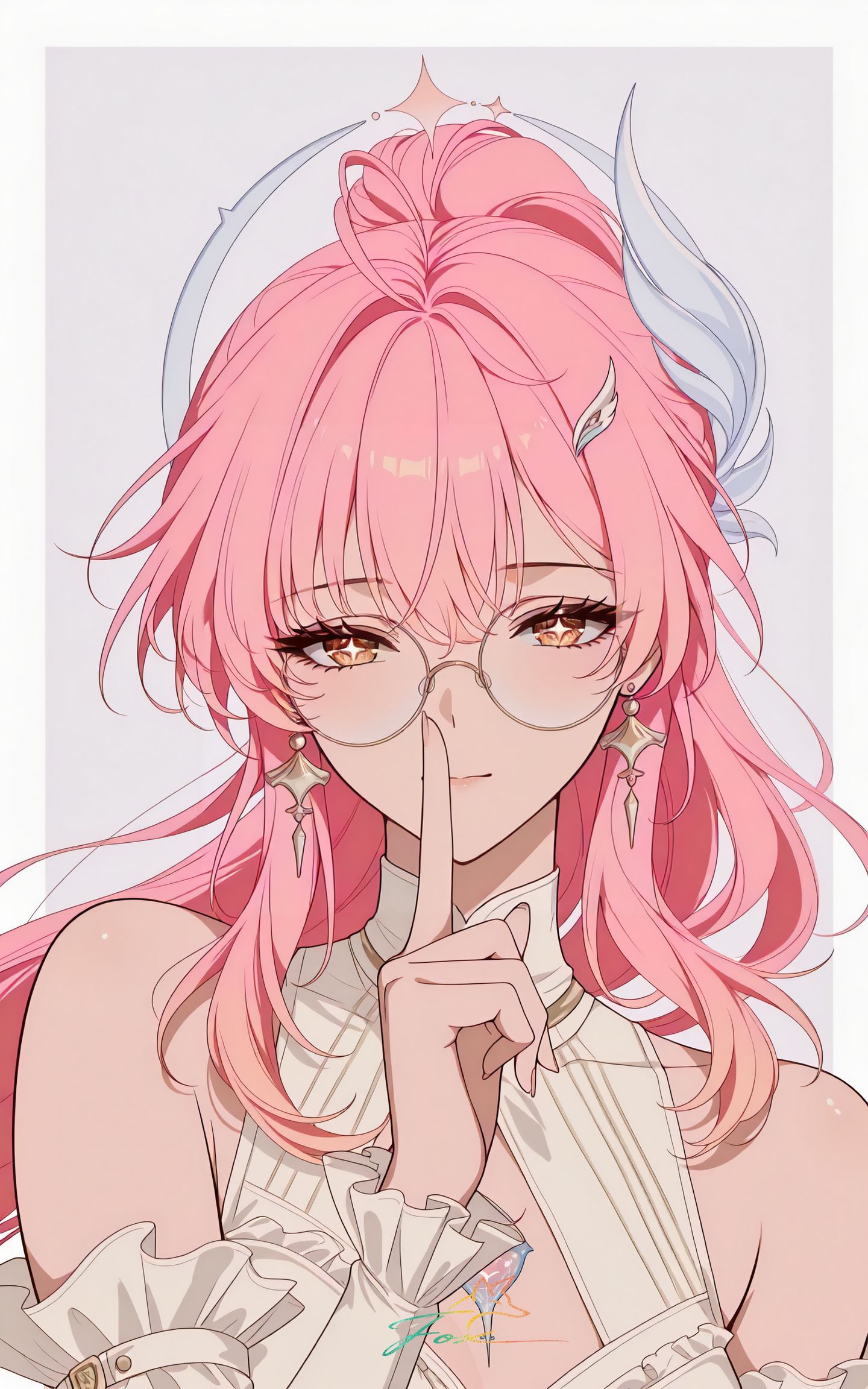 爱弥斯 二次元游戏鸣潮壁纸 粉色头发的女孩,第1张