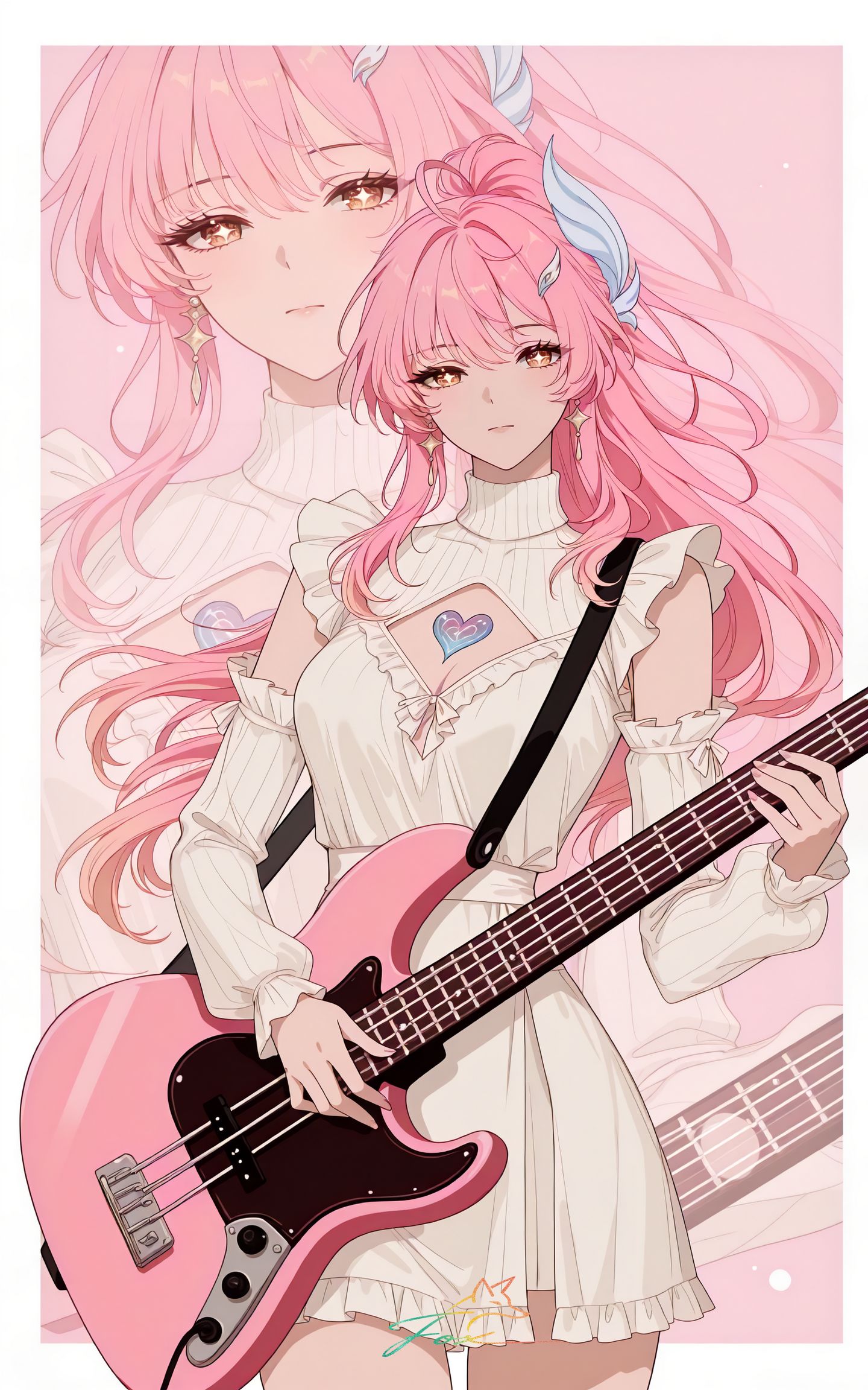 爱弥斯 二次元游戏鸣潮壁纸 粉色头发的女孩,第3张