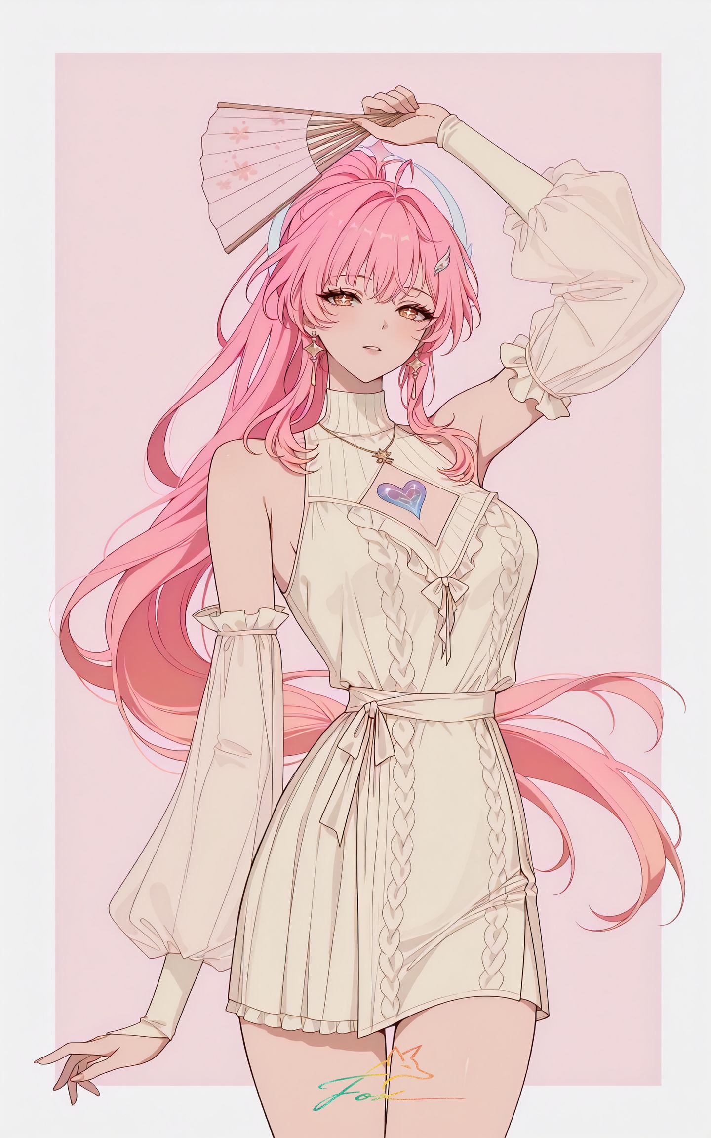 爱弥斯 二次元游戏鸣潮壁纸 粉色头发的女孩,第2张