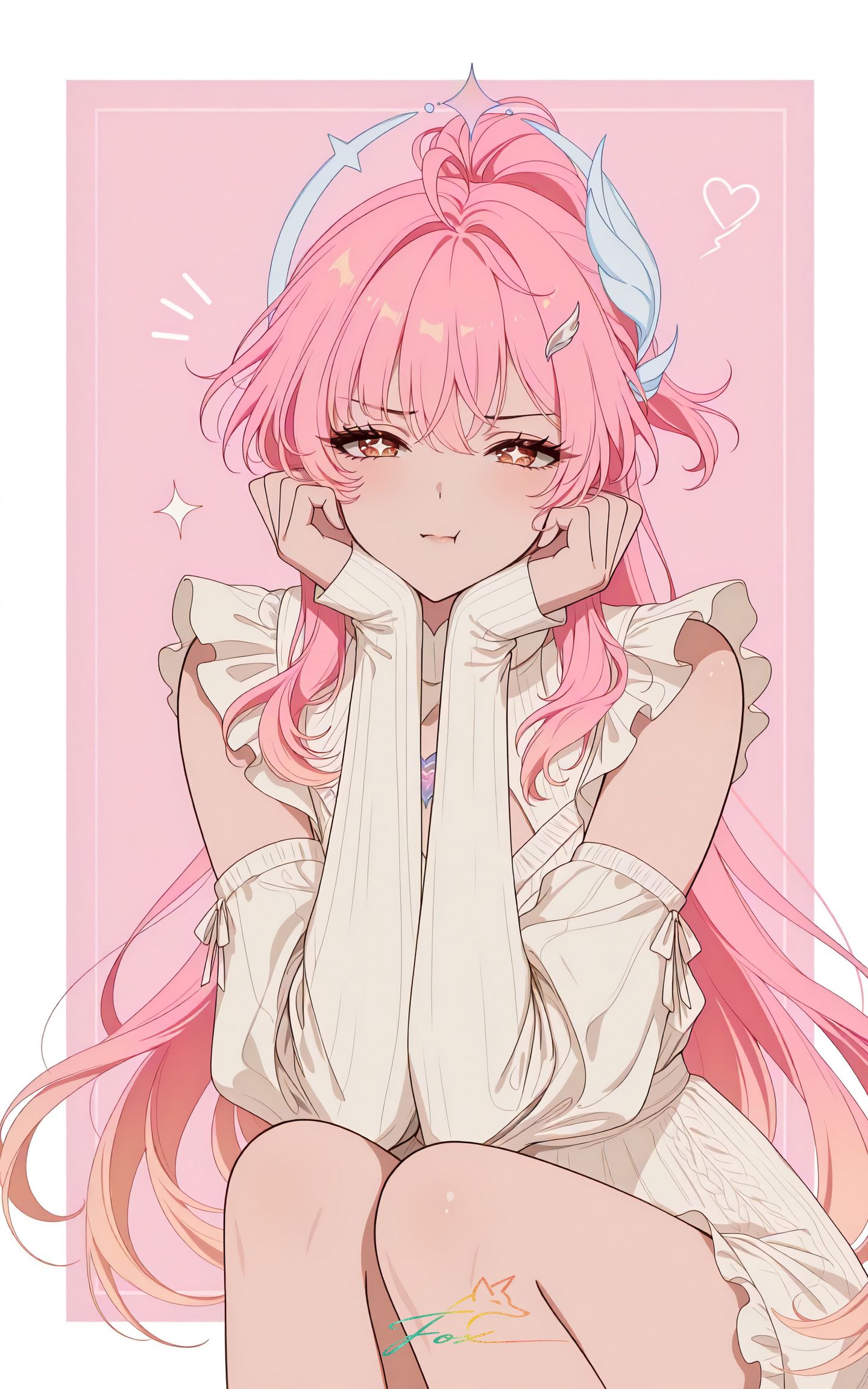 爱弥斯 二次元游戏鸣潮壁纸 粉色头发的女孩,第5张