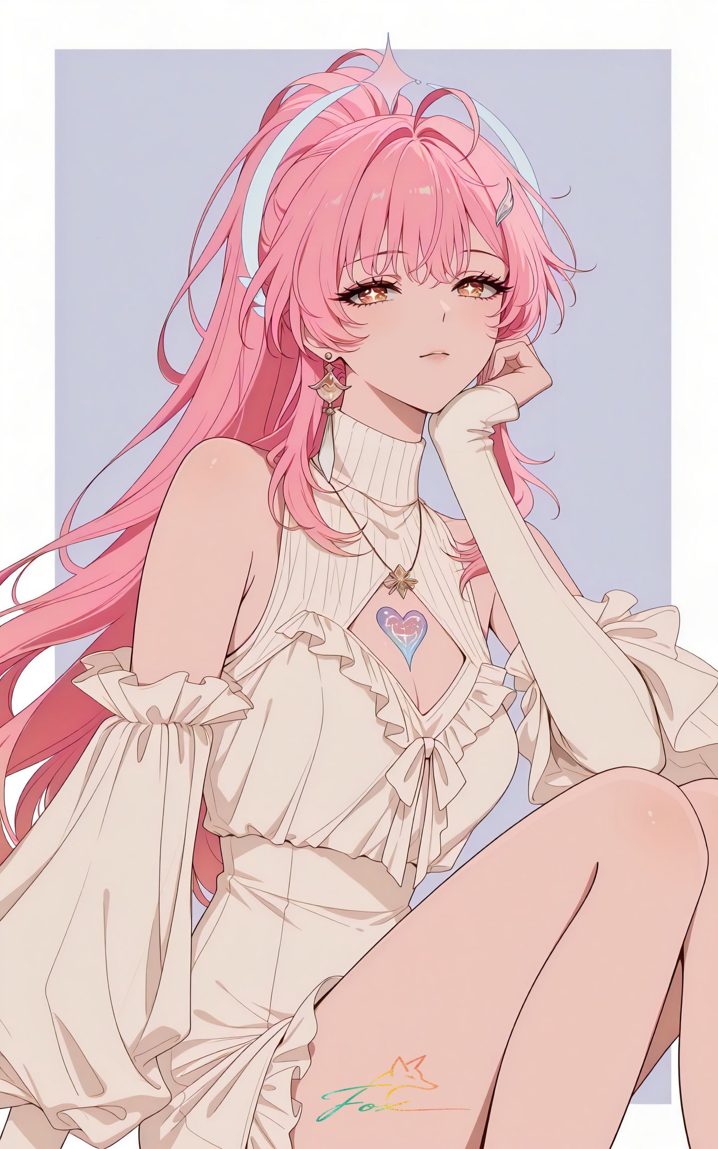 爱弥斯 二次元游戏鸣潮壁纸 粉色头发的女孩,第6张