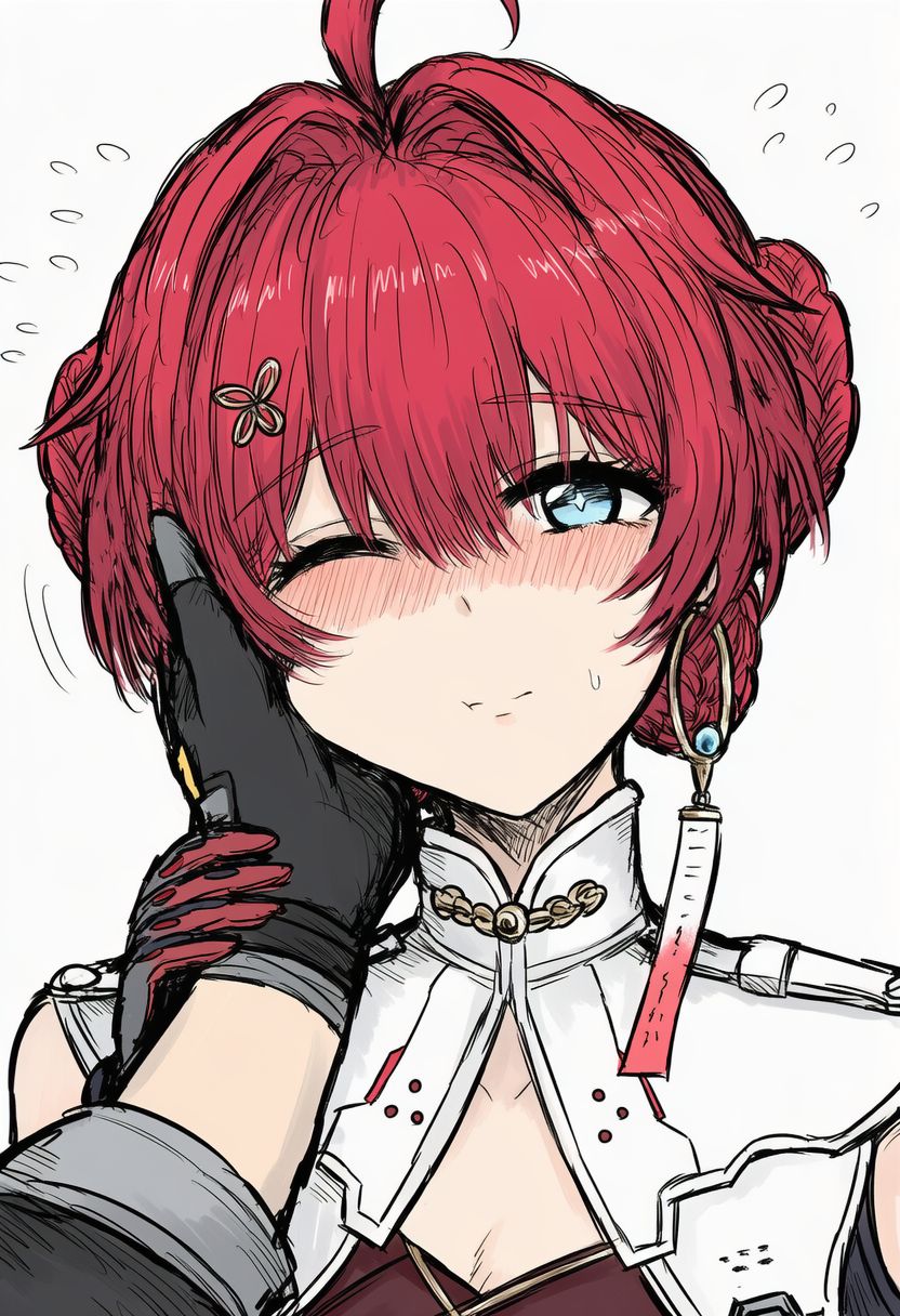 不同鸣潮角色被摸脸的反应 赞妮 弗洛洛 白芷 丹瑾,第2张