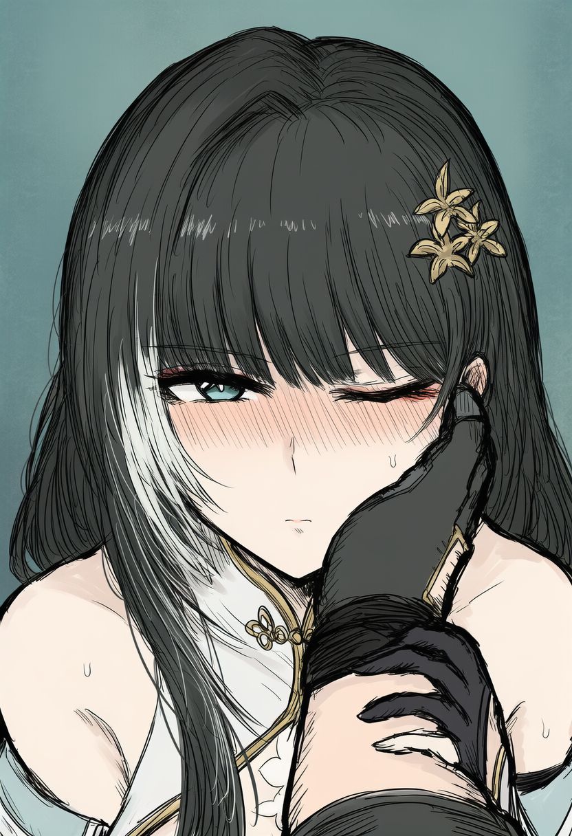 不同鸣潮角色被摸脸的反应 赞妮 弗洛洛 白芷 丹瑾,第5张