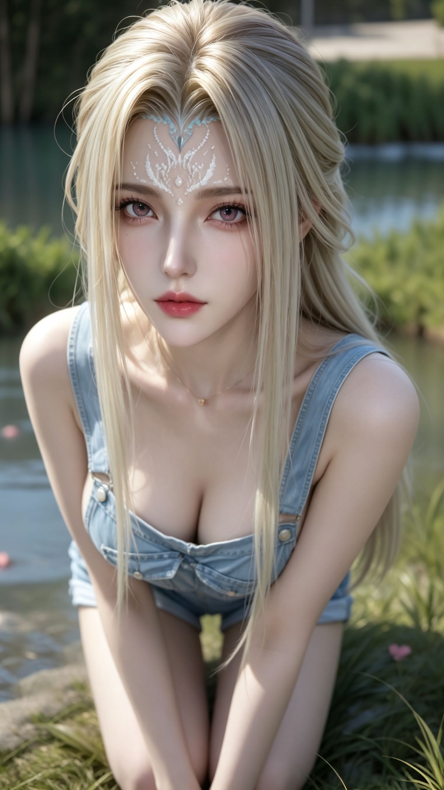 逆水寒 巫雅 玉观音 白发御姐美女 超高清手机壁纸,第7张