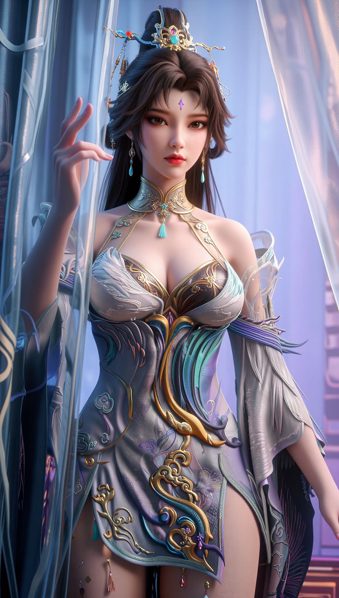 动画《百炼成神》慕名雪 高清壁纸 3D动漫 国漫女神美女,第1张