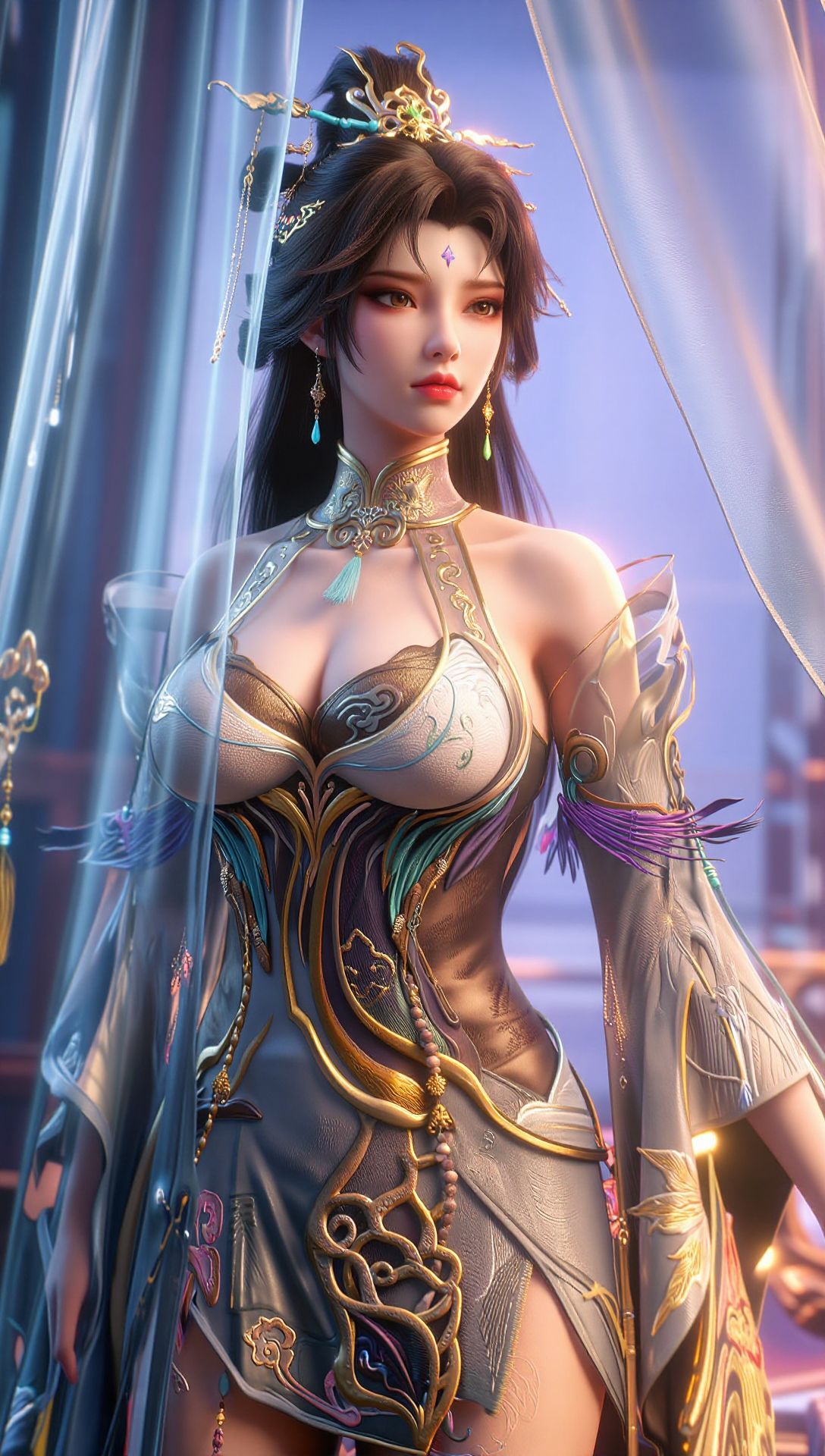 动画《百炼成神》慕名雪 高清壁纸 3D动漫 国漫女神美女,第2张