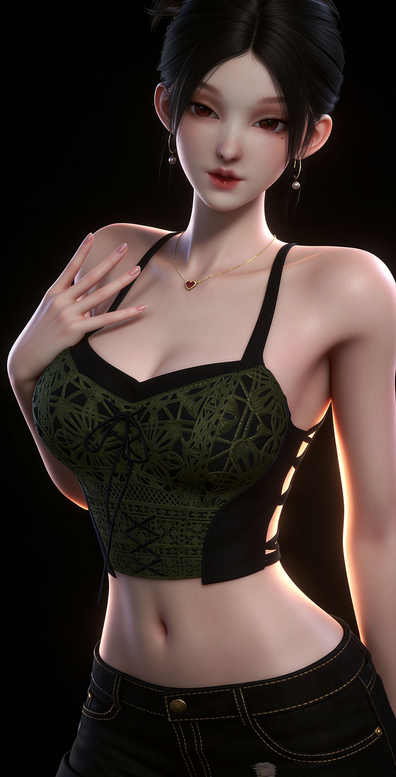 3D建模性感游戏角色捏脸 美女辣妹图片,第3张