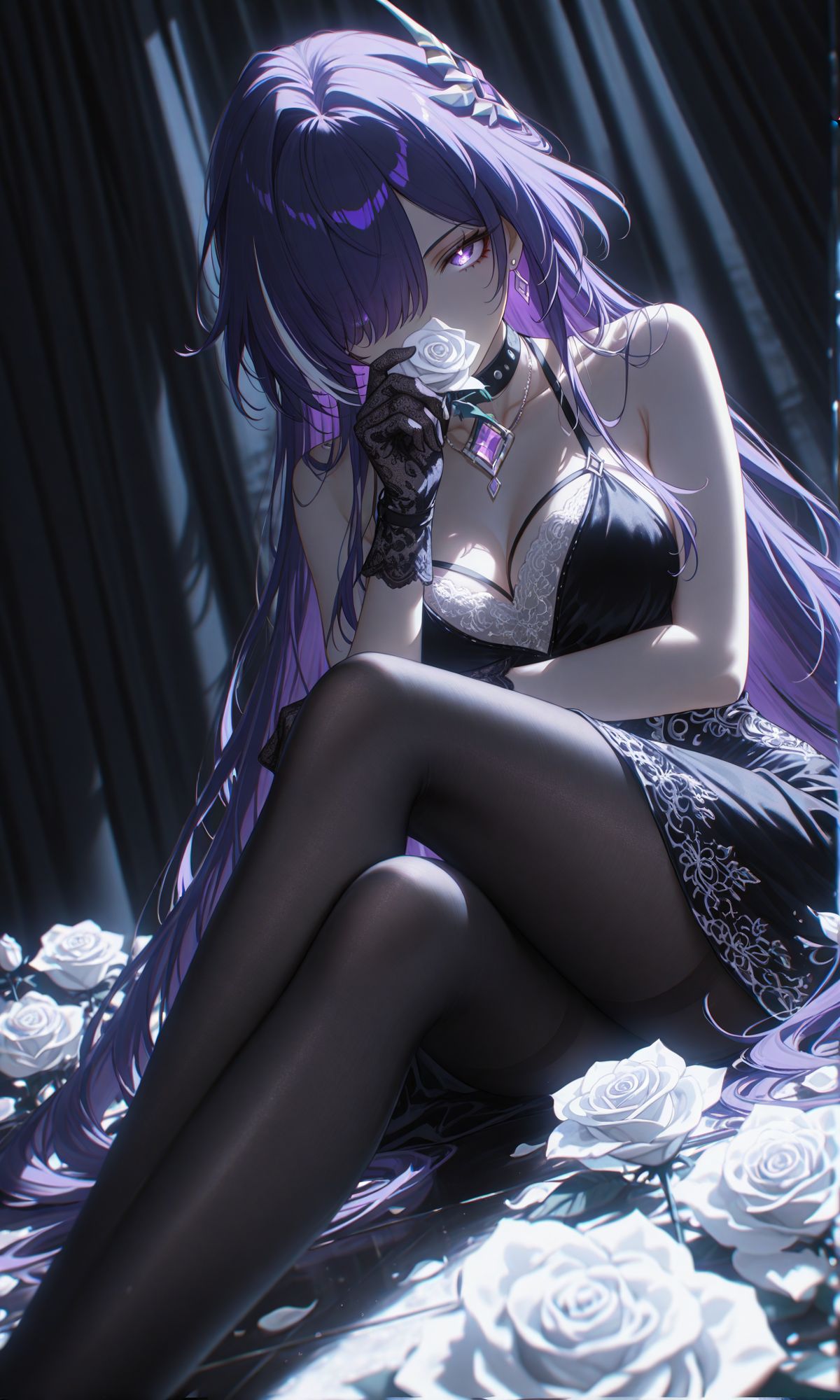 星穹铁道 黄泉 二次元 游戏女孩 黑丝袜裤袜 大长腿,第1张