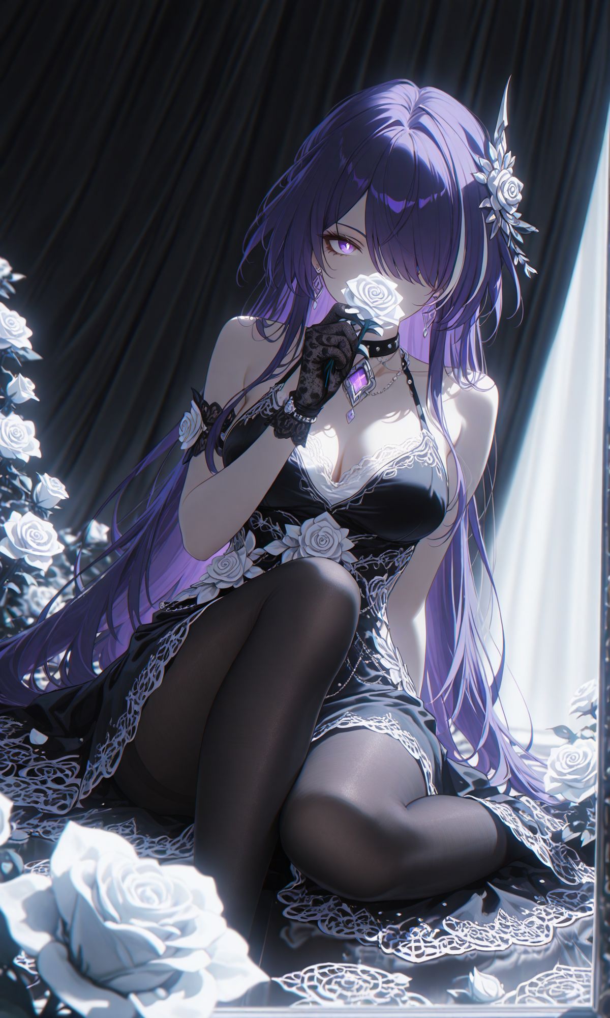 星穹铁道 黄泉 二次元 游戏女孩 黑丝袜裤袜 大长腿,第2张