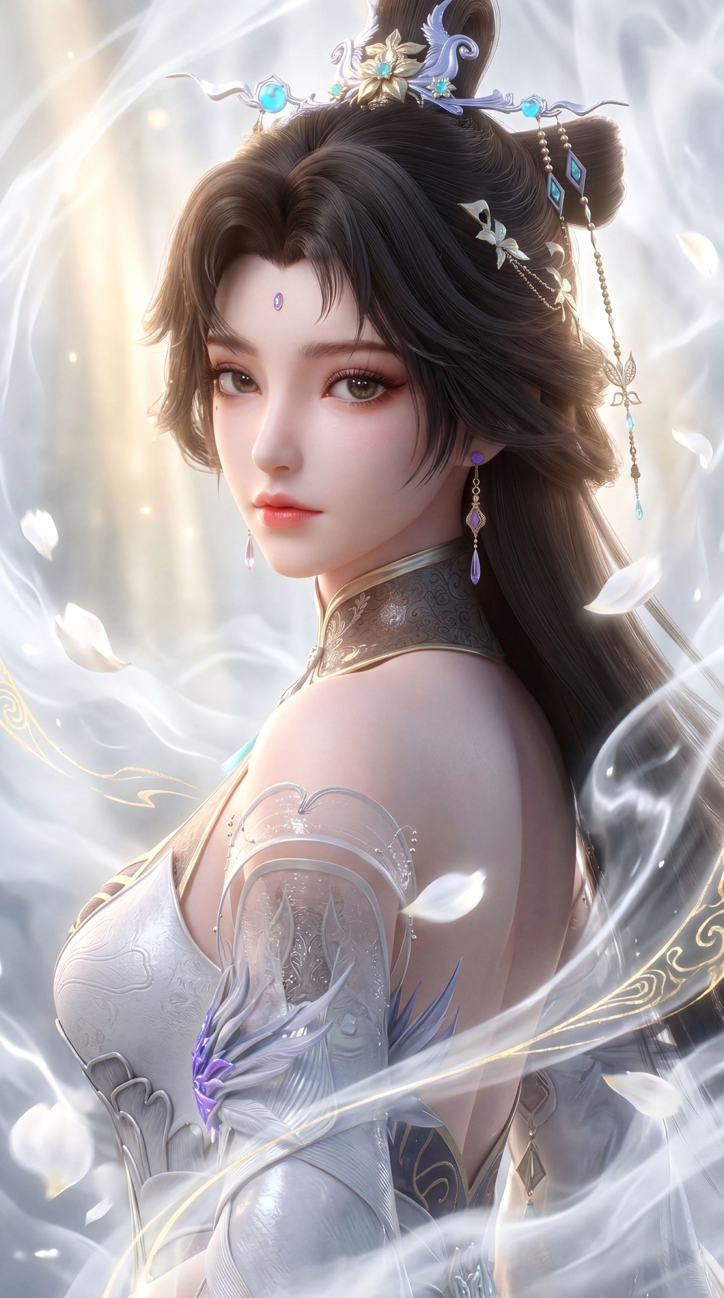 百炼成神 慕茗雪 国漫女神 手机壁纸 唯美风格,第2张