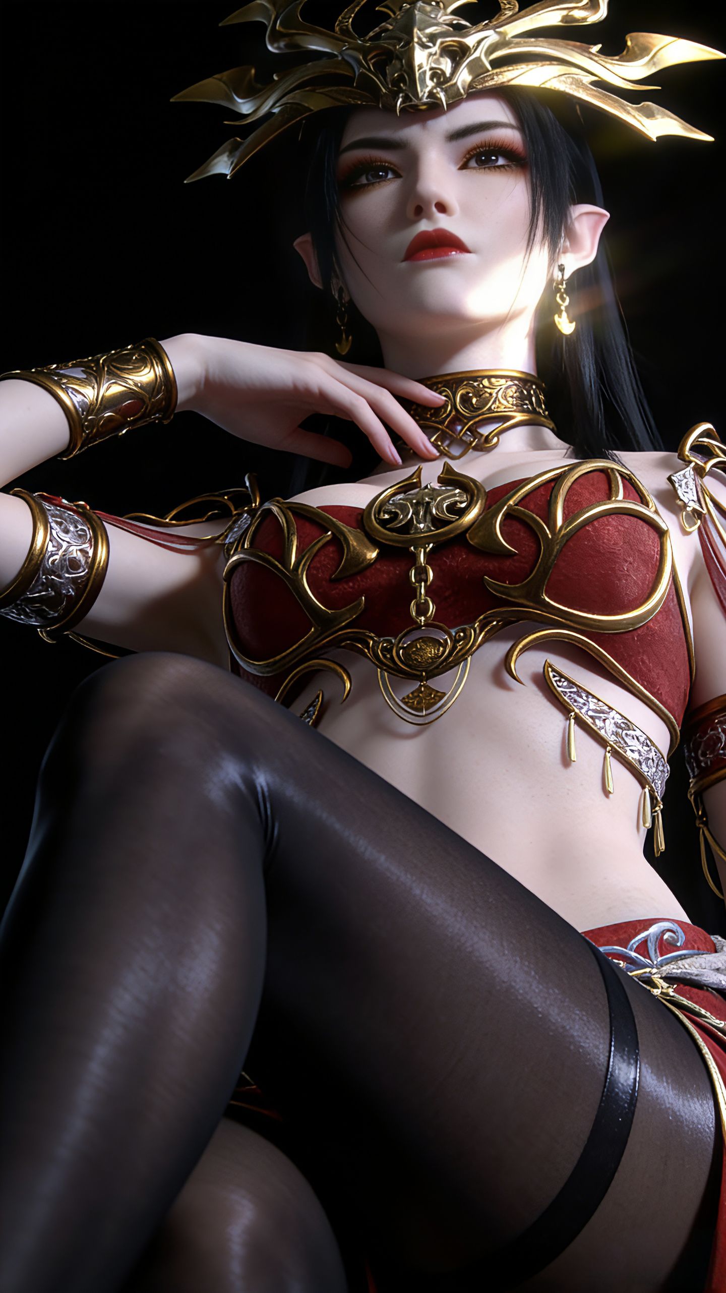 美杜莎女王 动画斗破苍穹年番 老版本建模 御姐图片,第6张