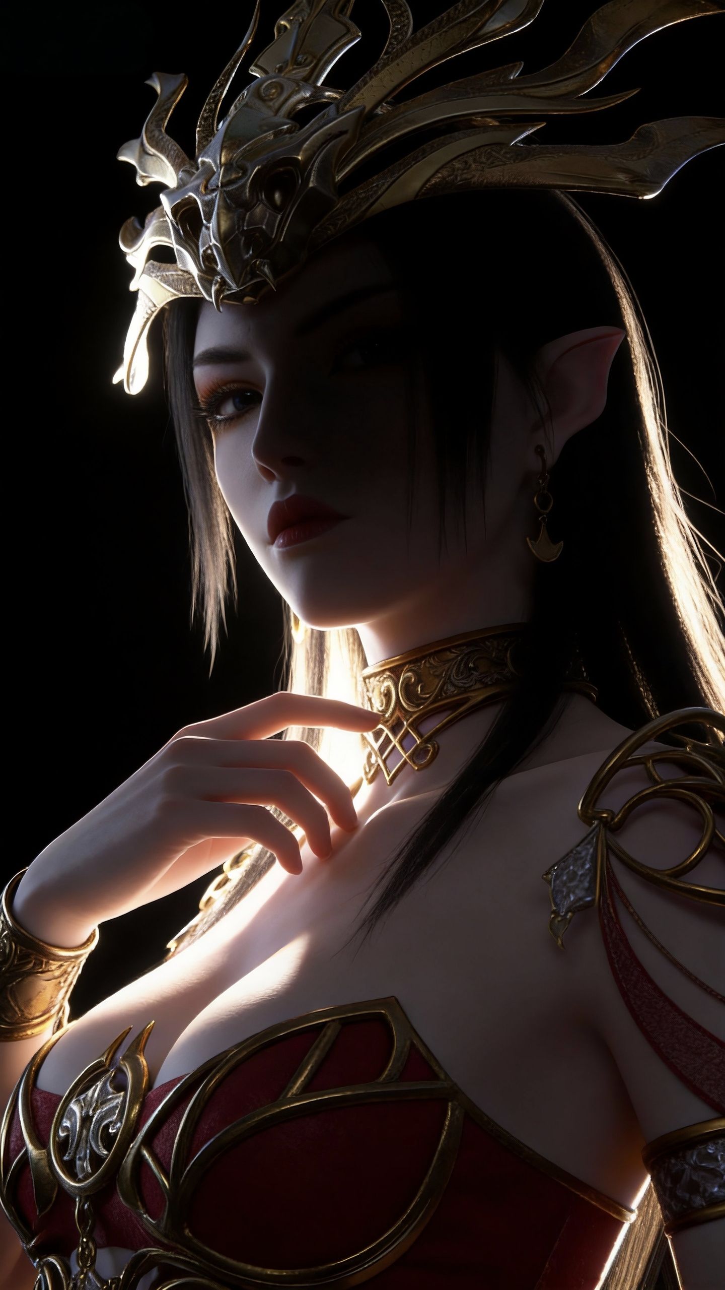 美杜莎女王 动画斗破苍穹年番 老版本建模 御姐图片,第5张