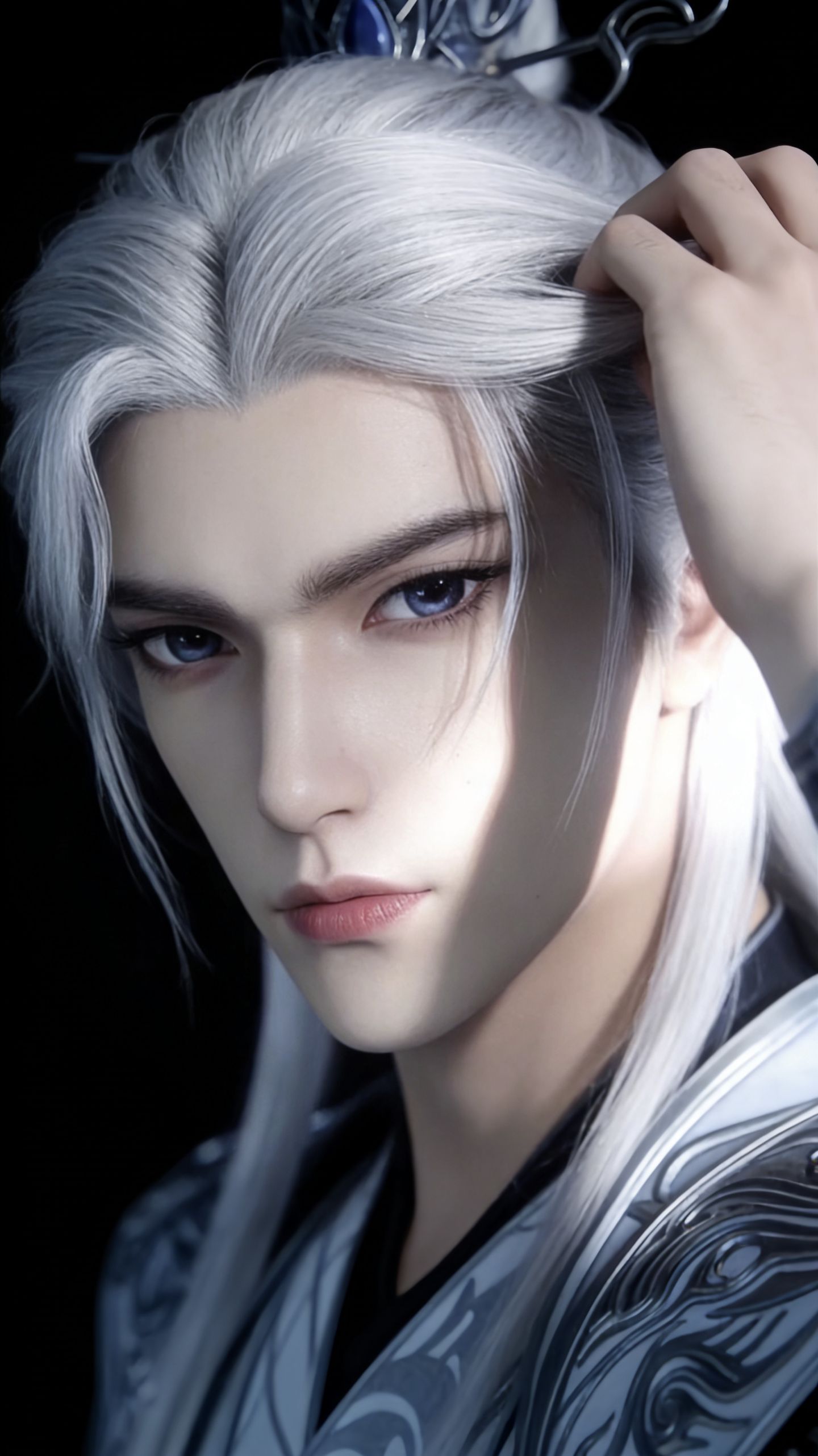 用最细腻的画质还原出王林美貌，今天就带大家看看没有开美白磨皮的原生王林更帅了 仙逆 王麻子 壁纸,第5张