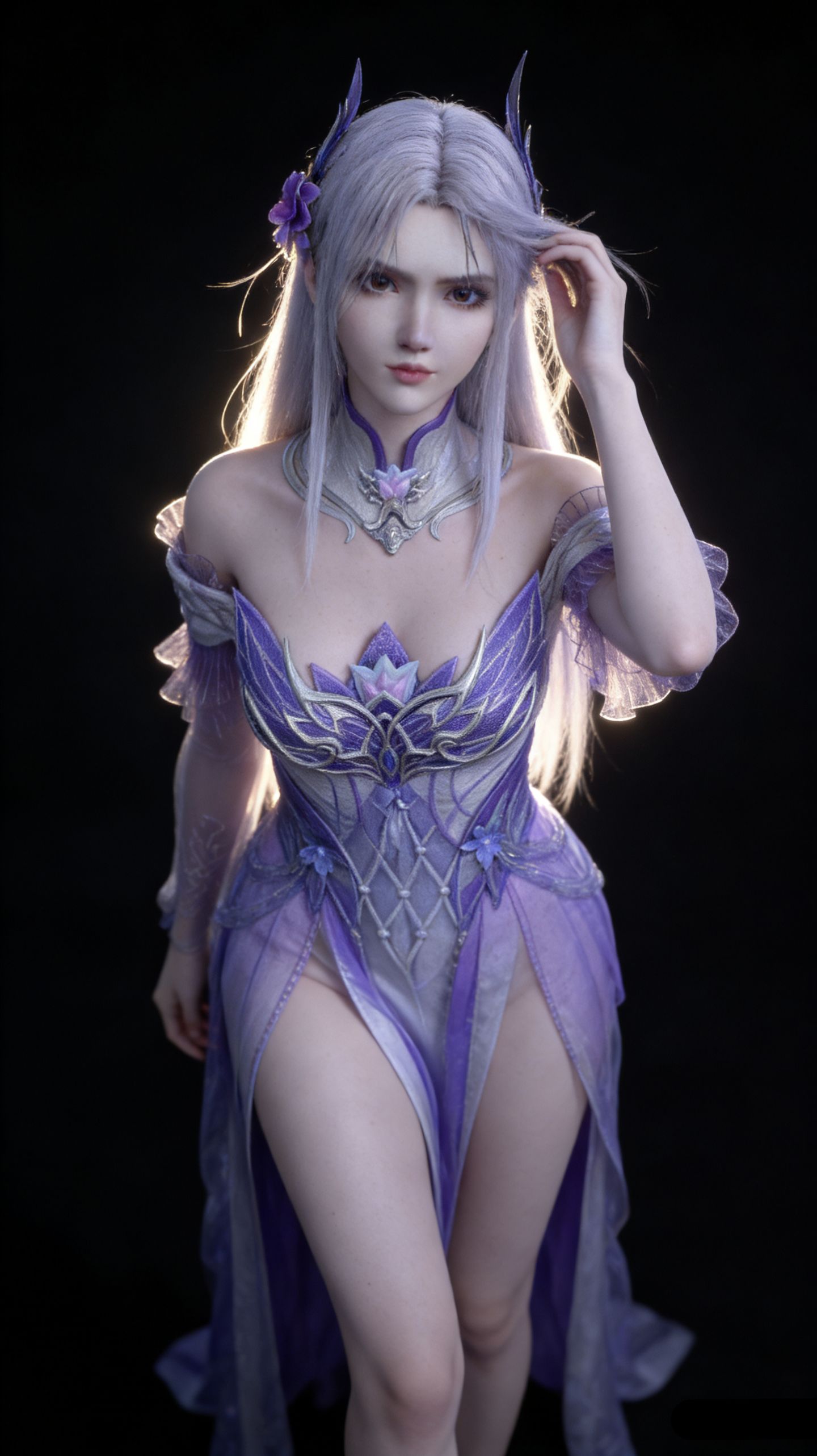 斗破苍穹 小医仙 AI写实绘画 这质感真不错 动漫壁纸 手机锁屏推荐,第2张