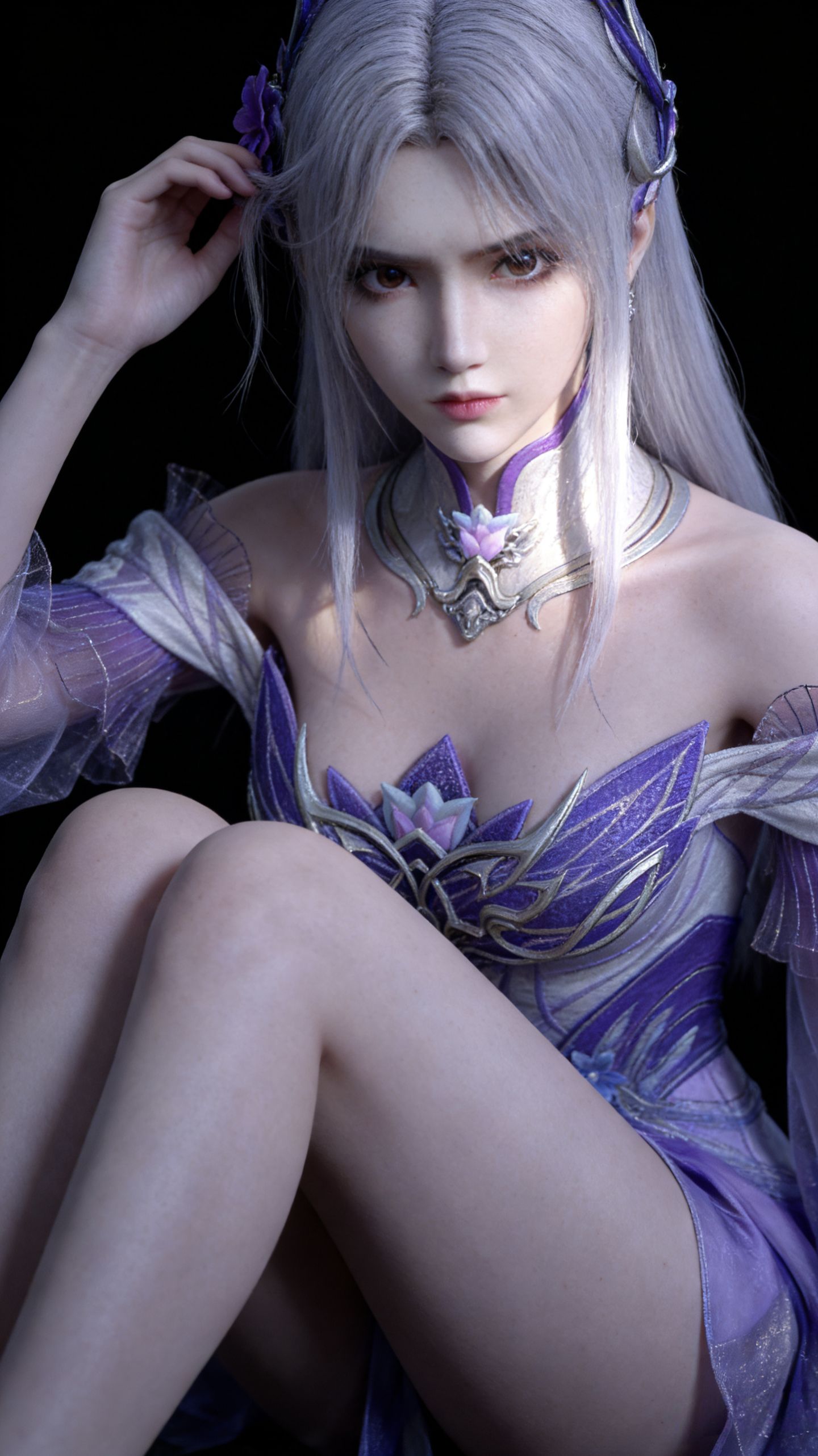 斗破苍穹 小医仙 AI写实绘画 这质感真不错 动漫壁纸 手机锁屏推荐,第4张