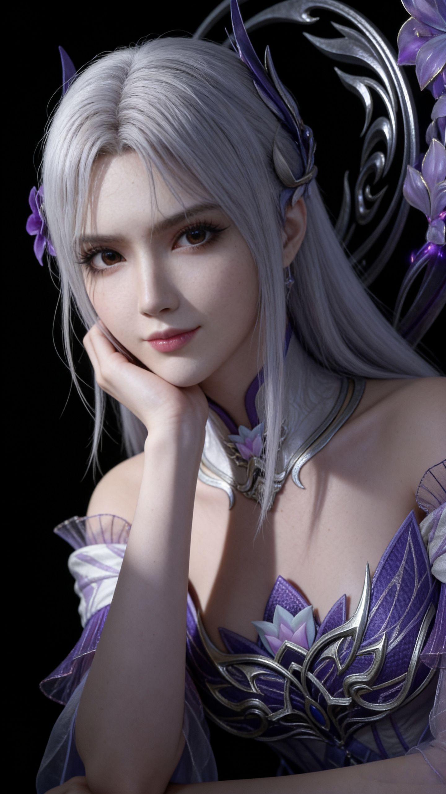 斗破苍穹 小医仙 AI写实绘画 动漫壁纸 手机锁屏推荐,第3张