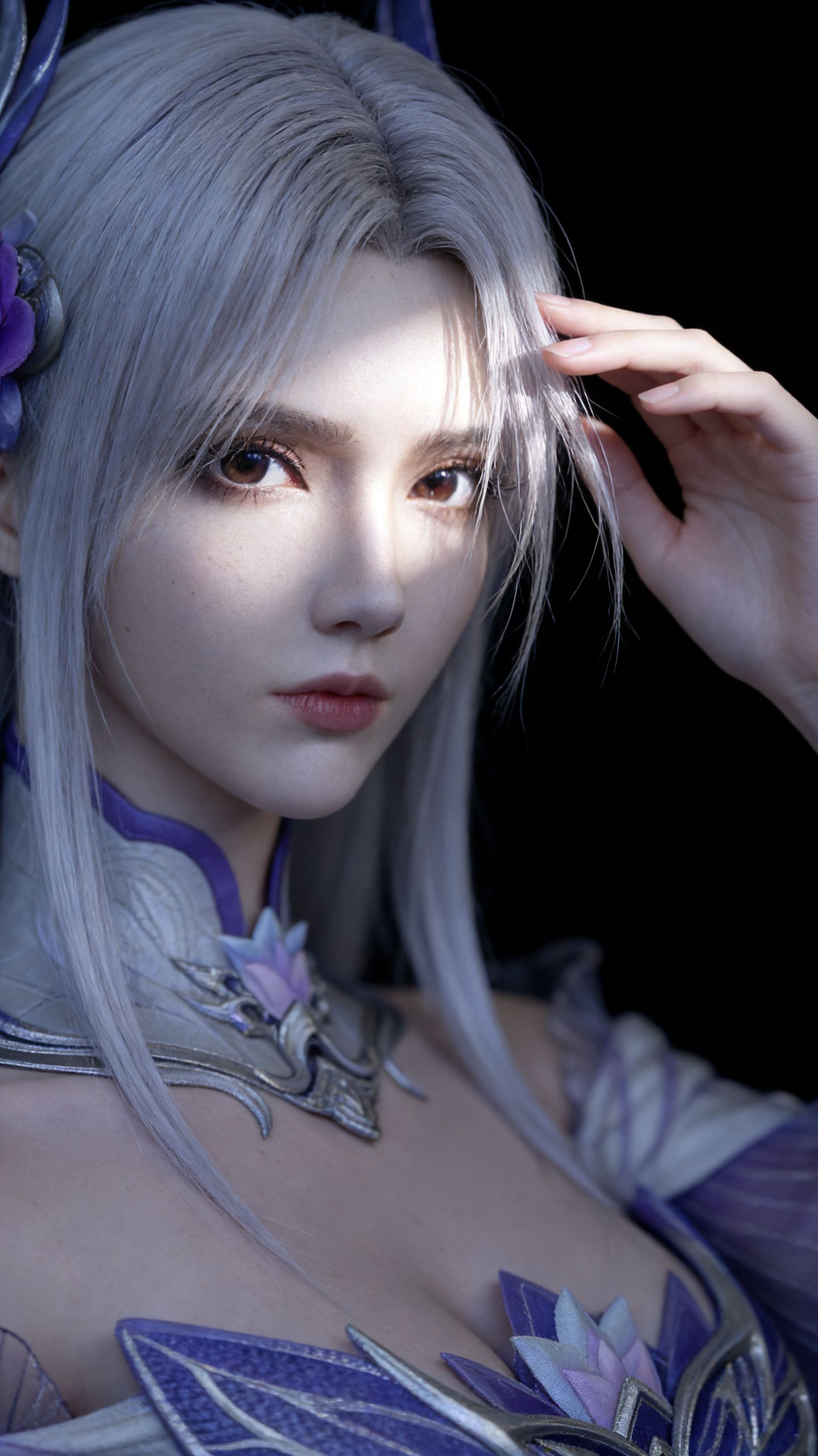 斗破苍穹 小医仙 AI写实绘画 动漫壁纸 手机锁屏推荐,第5张