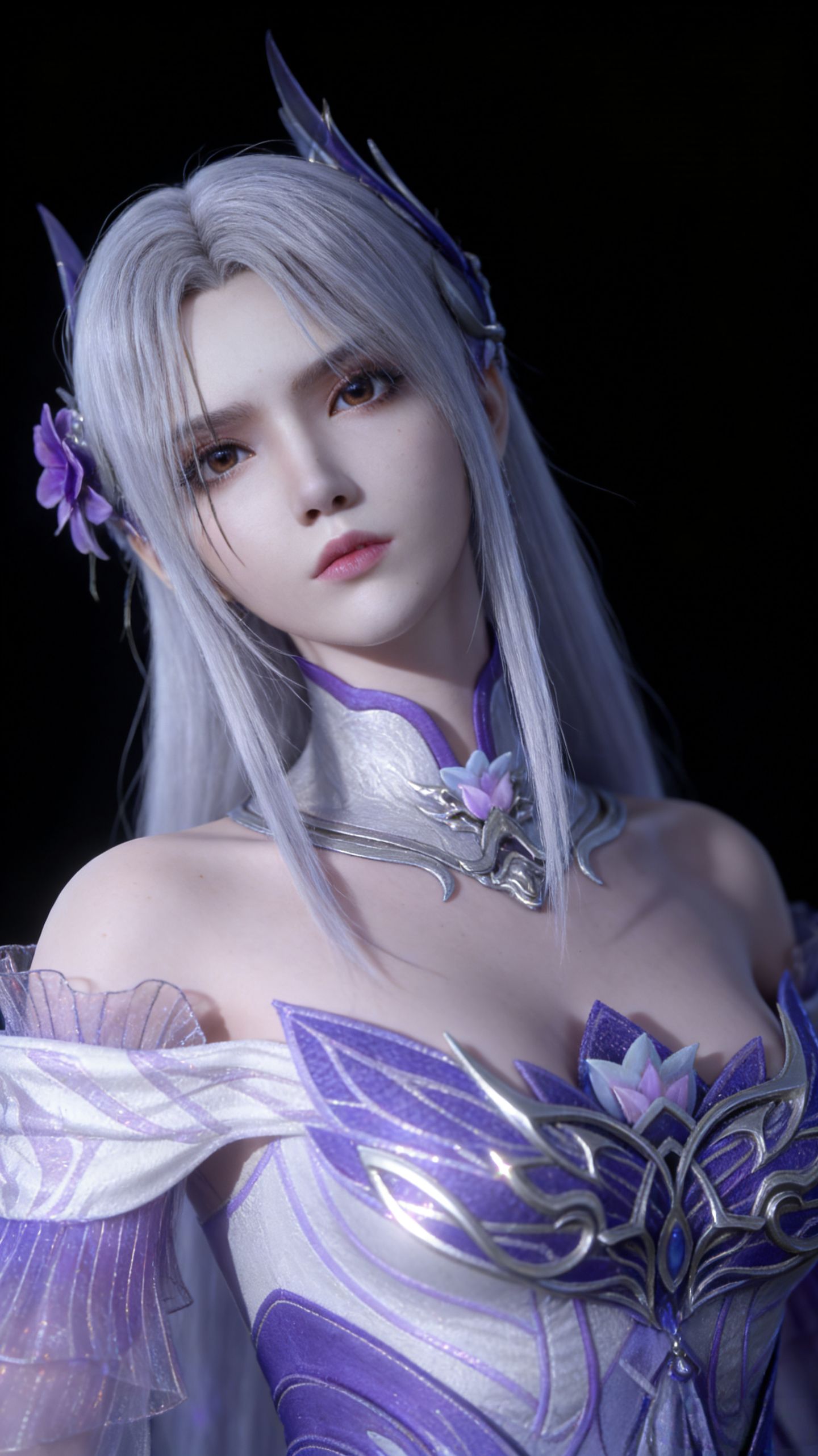 斗破苍穹 小医仙 AI写实绘画 动漫壁纸 手机锁屏推荐,第6张