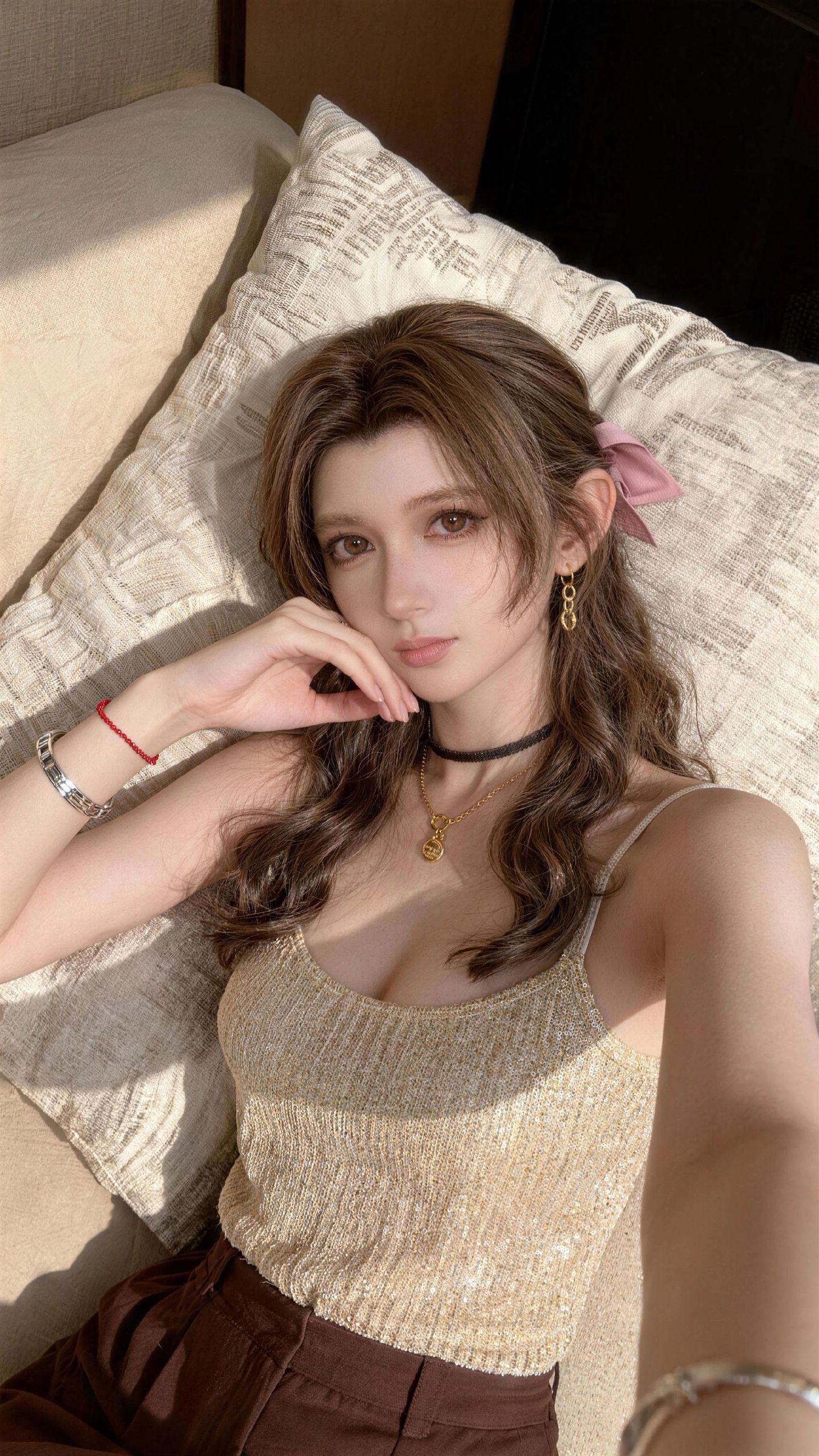 爱丽丝自拍 最终幻想7 男友视角ootd 打破次元壁 游戏女角色,第3张