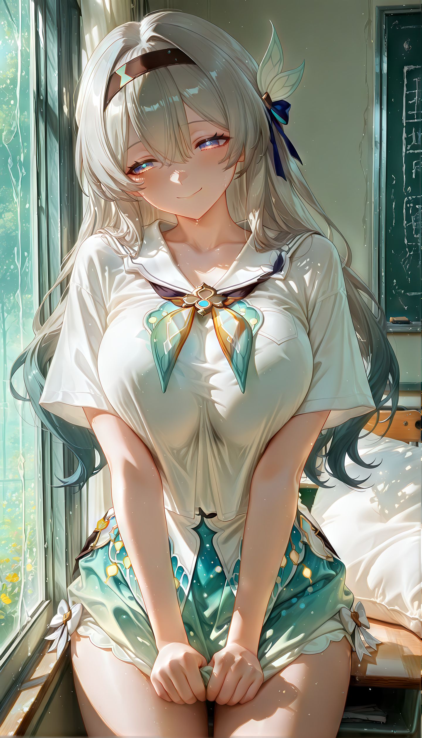 忧郁版流萤 崩坏星穹铁道 二次元游戏女孩 手机壁纸收藏,第2张