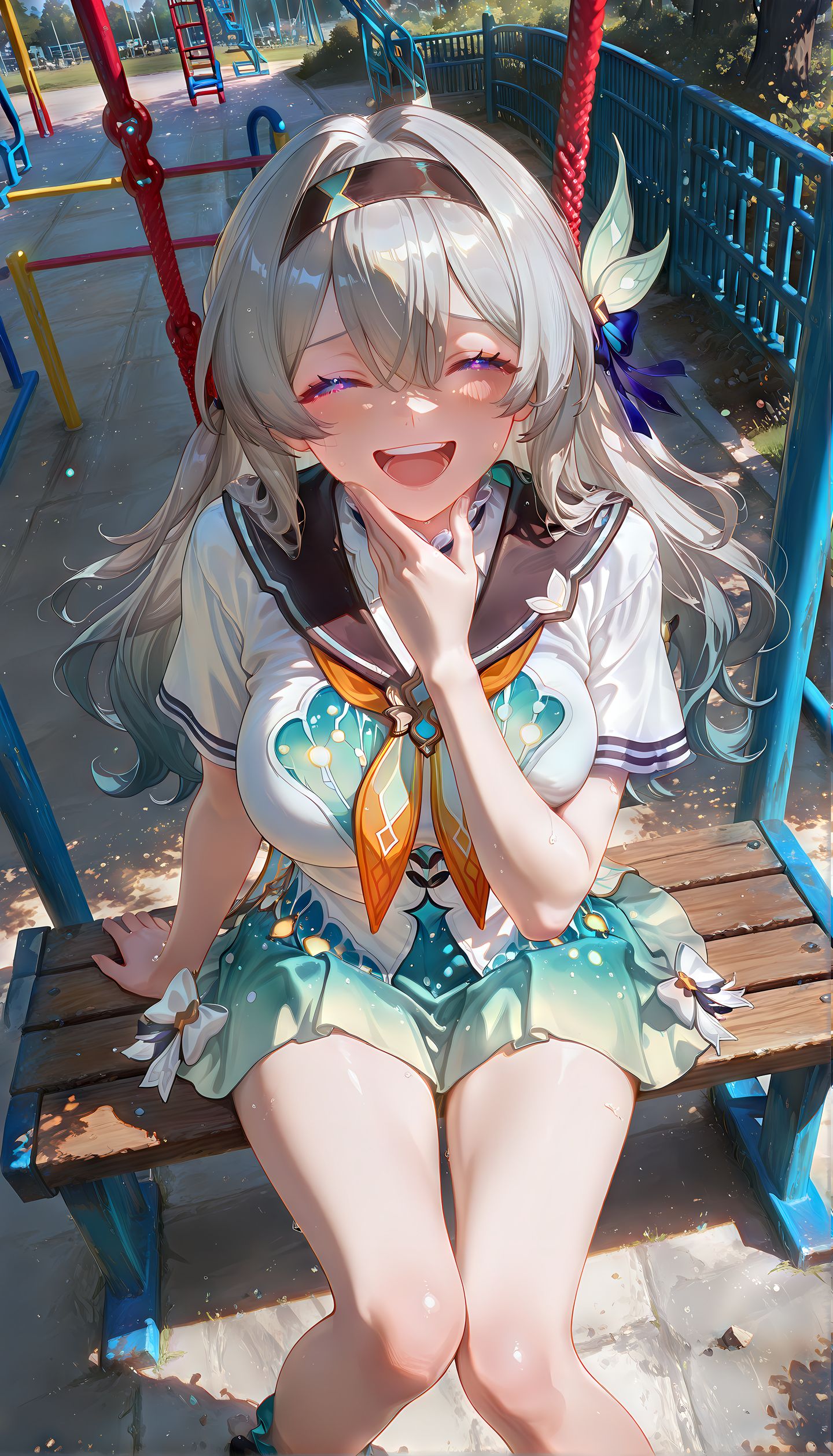 忧郁版流萤 崩坏星穹铁道 二次元游戏女孩 手机壁纸收藏,第3张