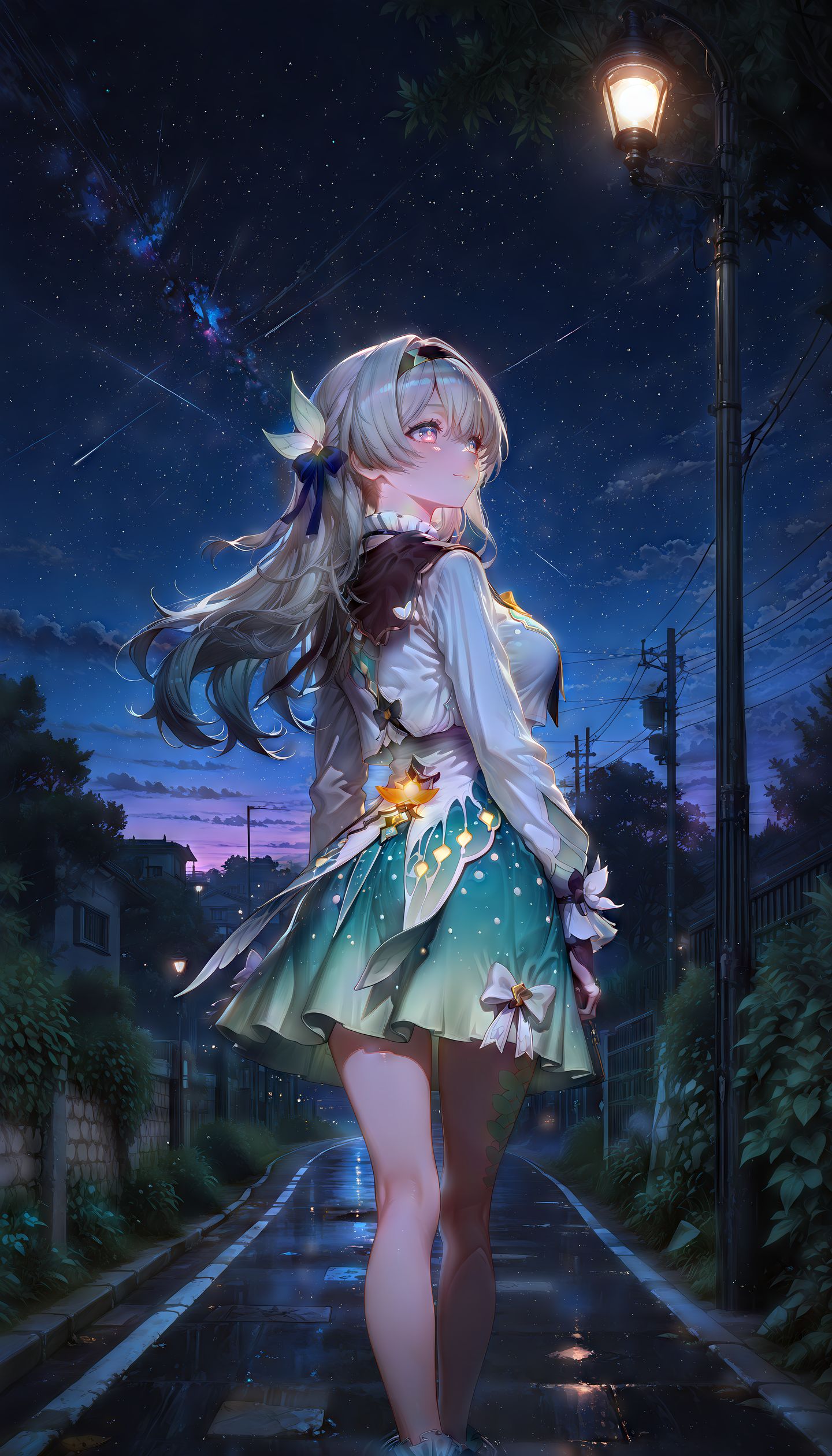 忧郁版流萤 崩坏星穹铁道 二次元游戏女孩 手机壁纸收藏,第6张