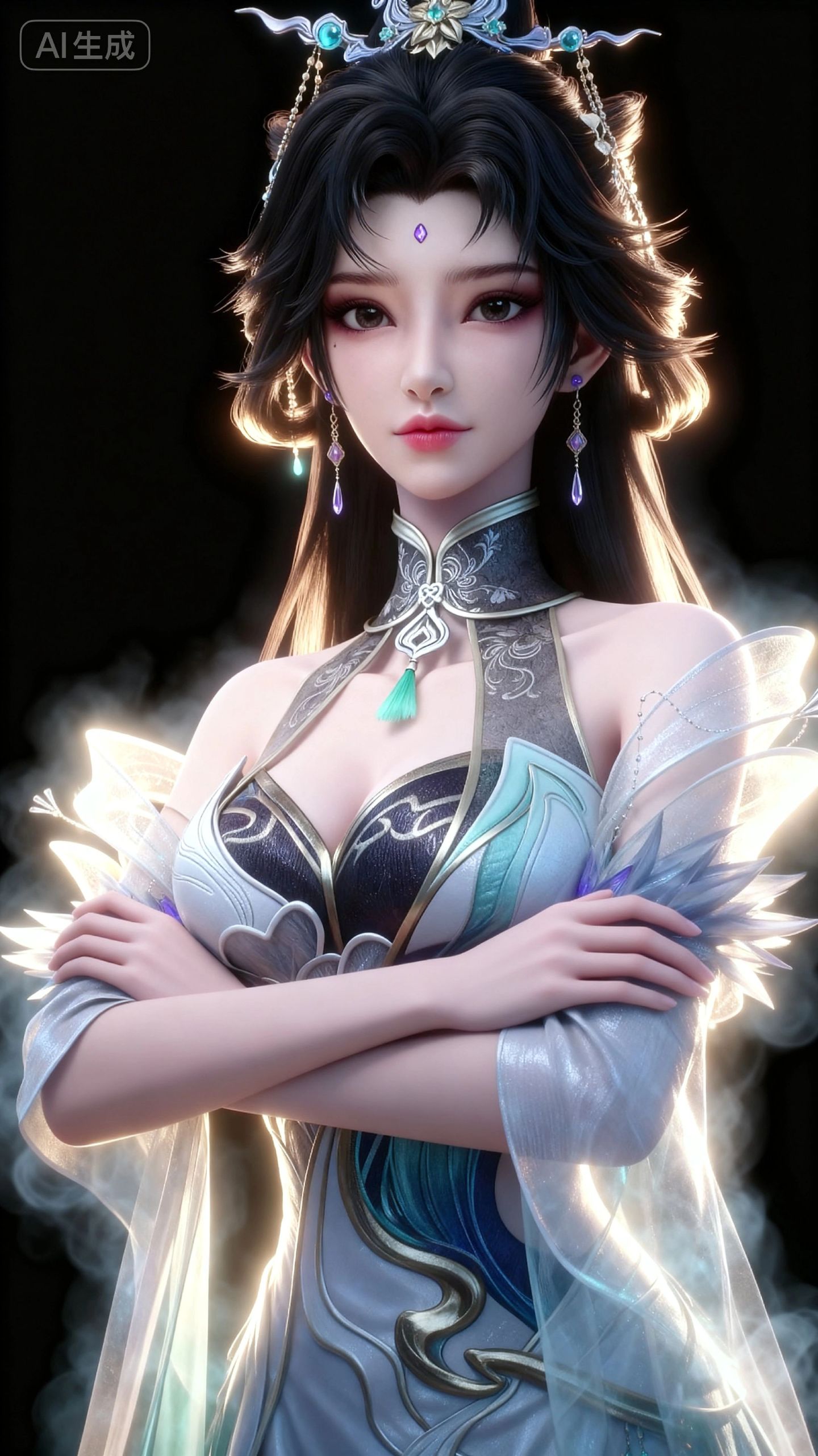 《百炼成神》慕茗雪 人工智能AI绘画 动漫女神 国漫美女,第2张