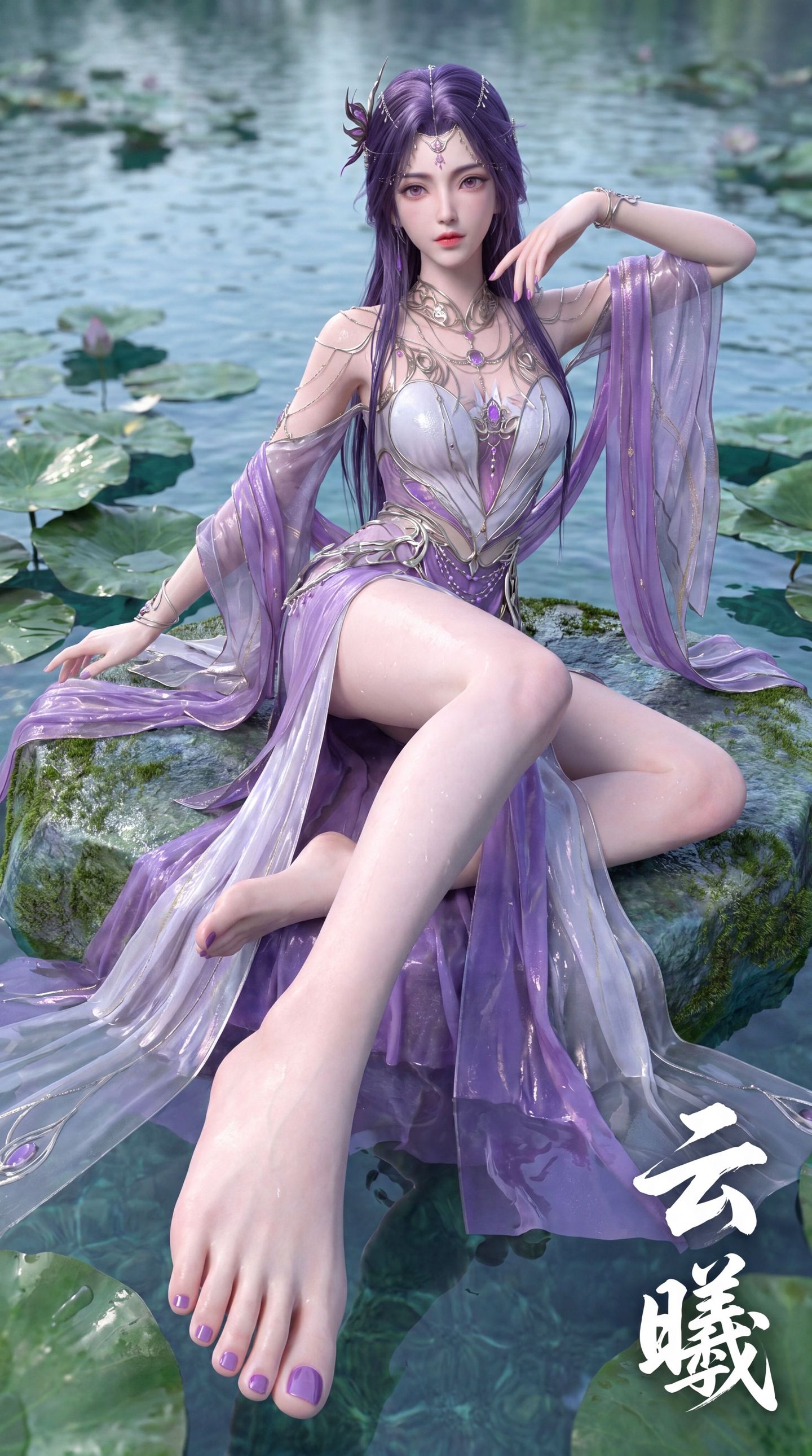 完美世界 云曦 动漫女主 国漫女神高清壁纸写真 AI写实,第3张